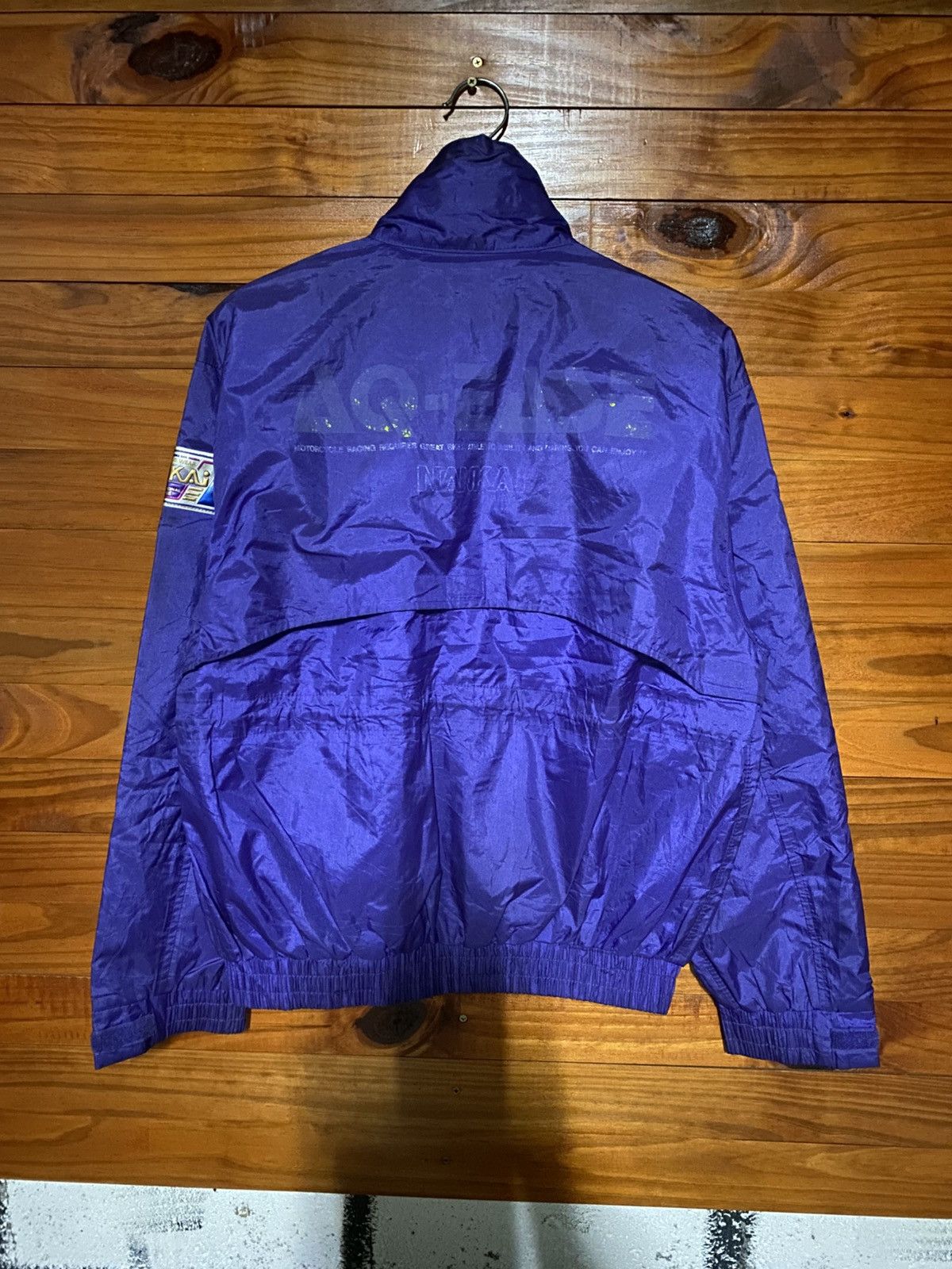 Japanese Brand Vintage NANKAI Motorcycle Racing Jacket Purple Windbreaker Size US L / EU 52-54 / 3 - 16 Thumbnail