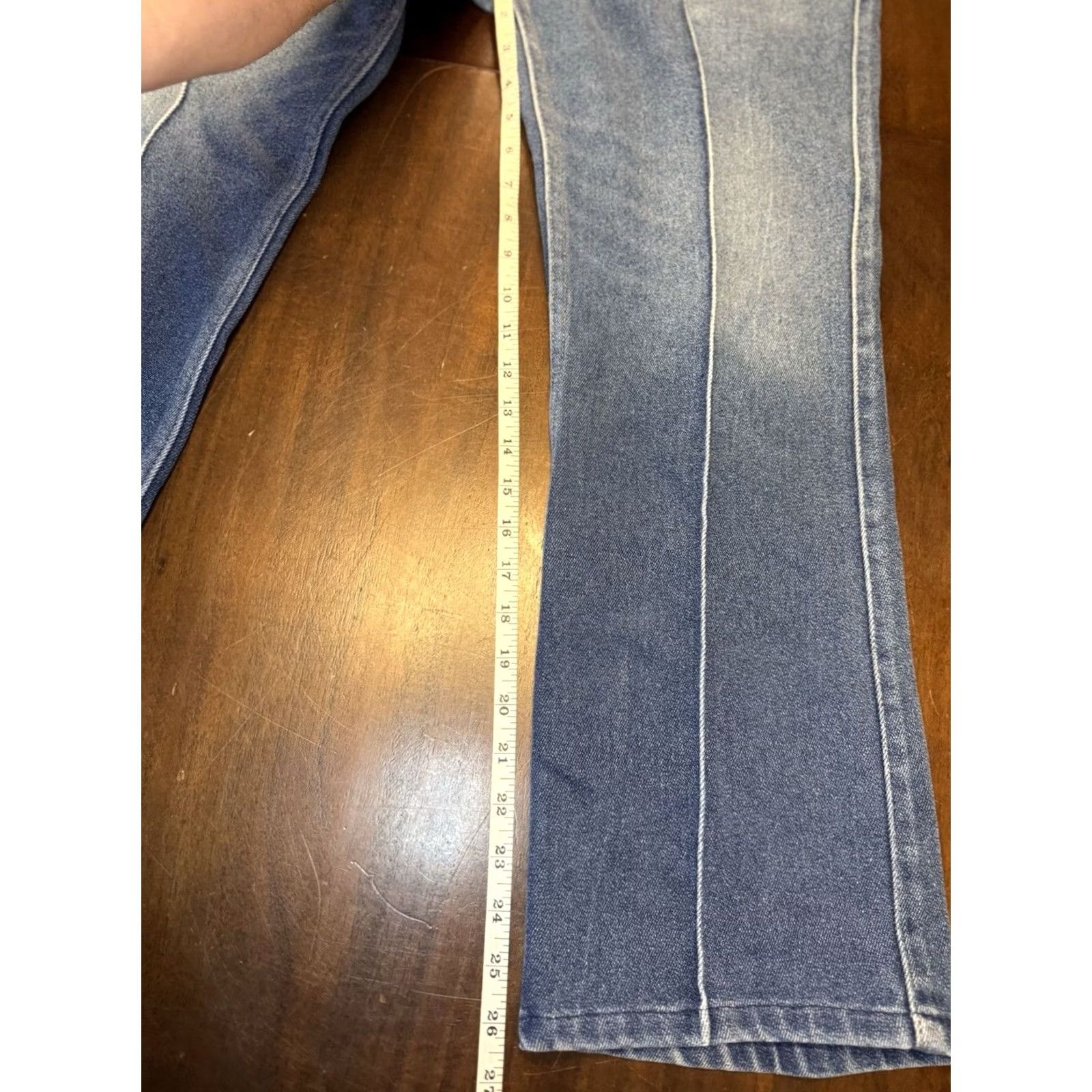 Levi's Levi’s 530 Orange Tab Pleated Jeans Blue Denim 34x26 Vintage 90s Mens Jeans Straight Regular Blue Den im 90s Size US 34 / EU 50 - 6 Thumbnail