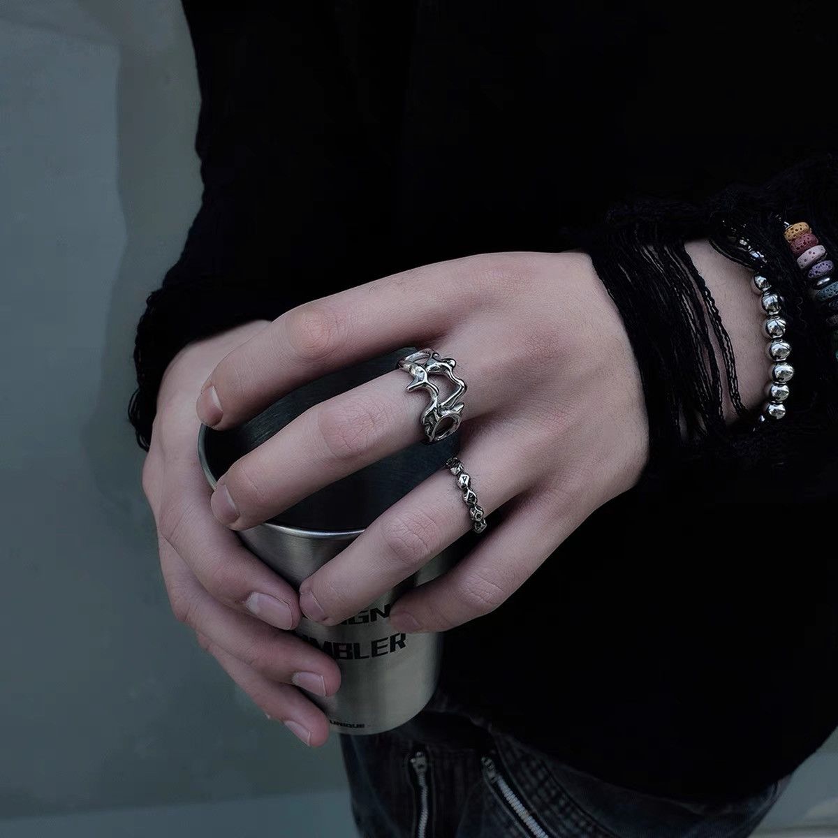 Japanese Brand × Vintage Retro punk rings Size ONE SIZE - 3 Thumbnail
