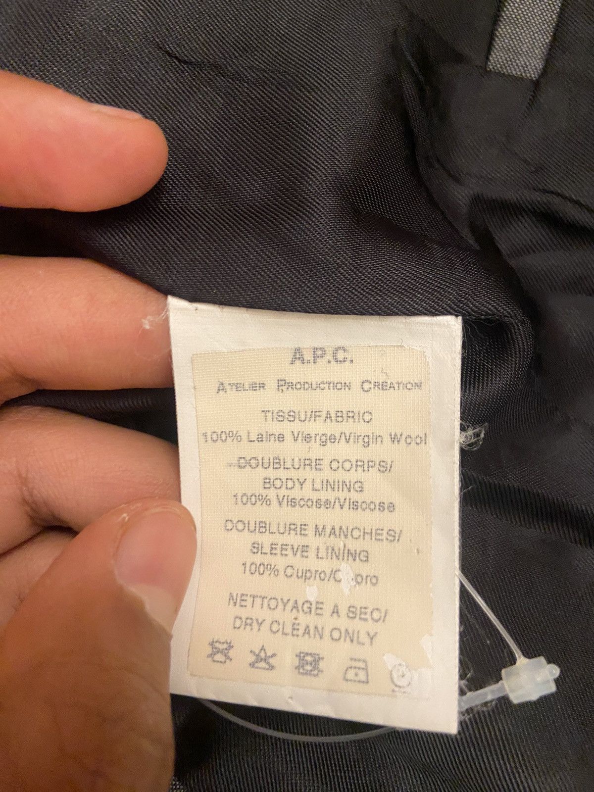 A.P.C. A.P.C Grey Wool Sports Blazer Size 44S - 3 Thumbnail