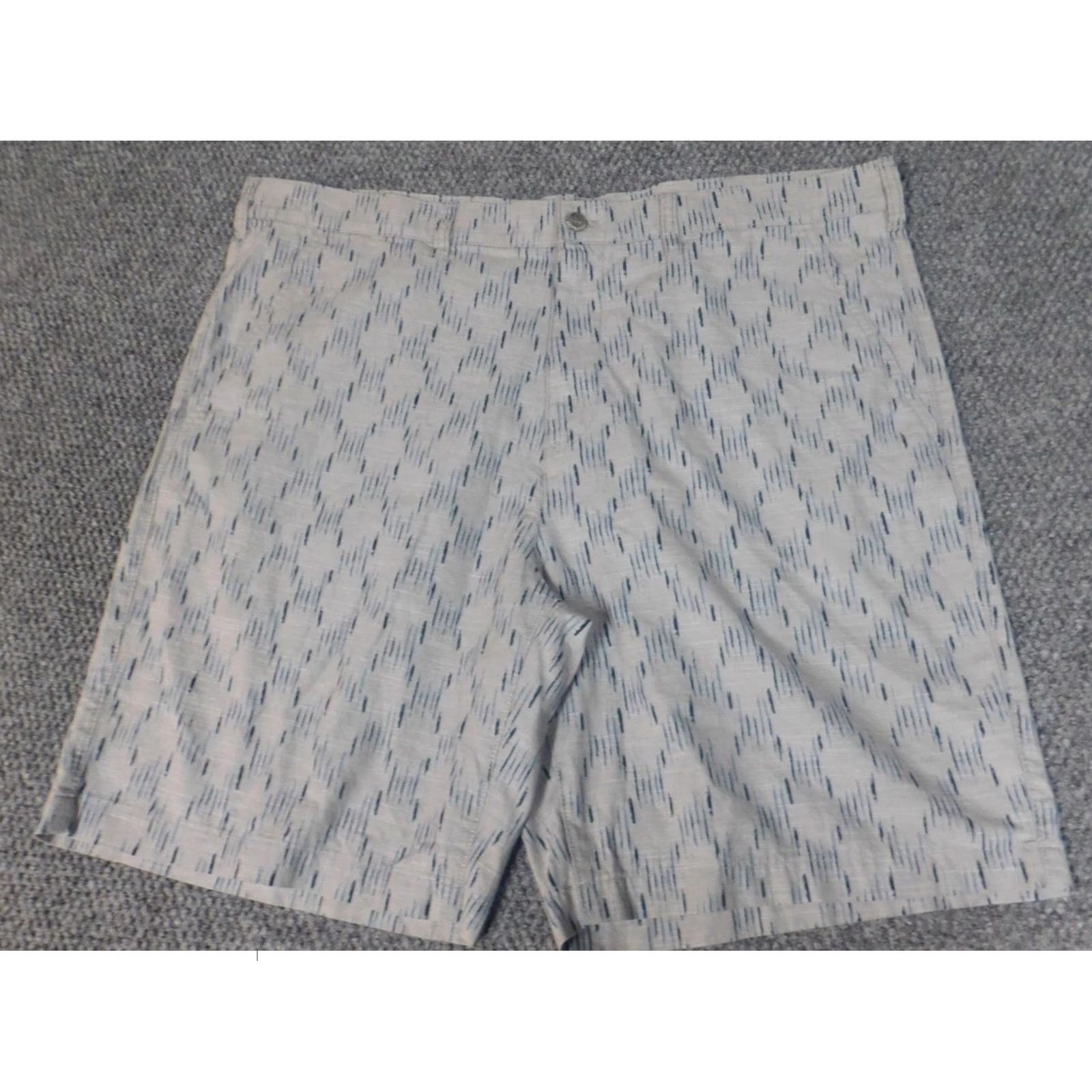Eddie Bauer Eddie Bauer Mens Shorts 40 Gray Chino Casual Flat Front 40 in Cotton Knit Logo Zipper Regular Men Size US 40 / EU 56 - 2 Thumbnail