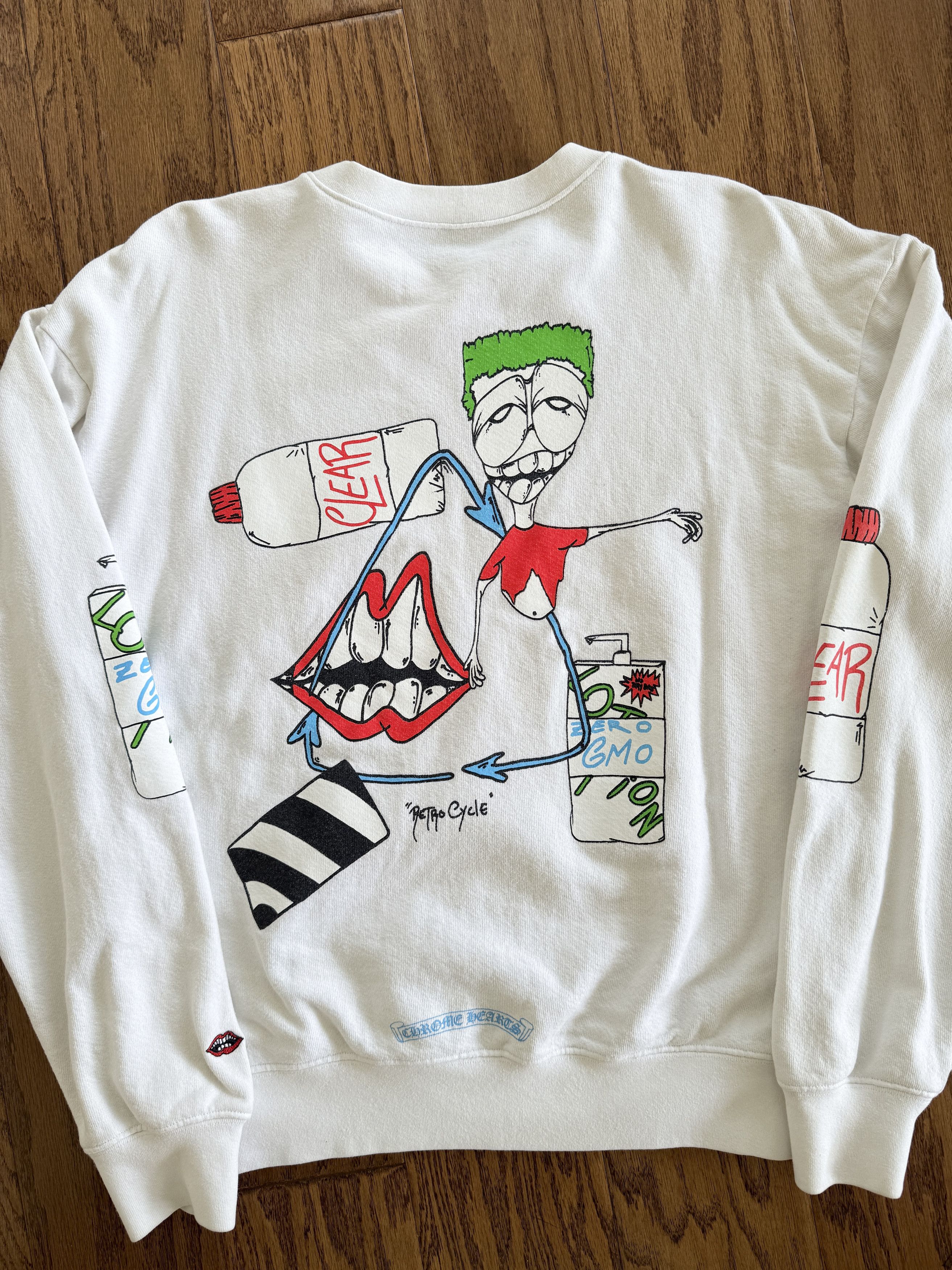 Chrome Hearts CH Matty Boy RetroCycle White Sweater Size US M / EU 48-50 / 2 - 10 Thumbnail