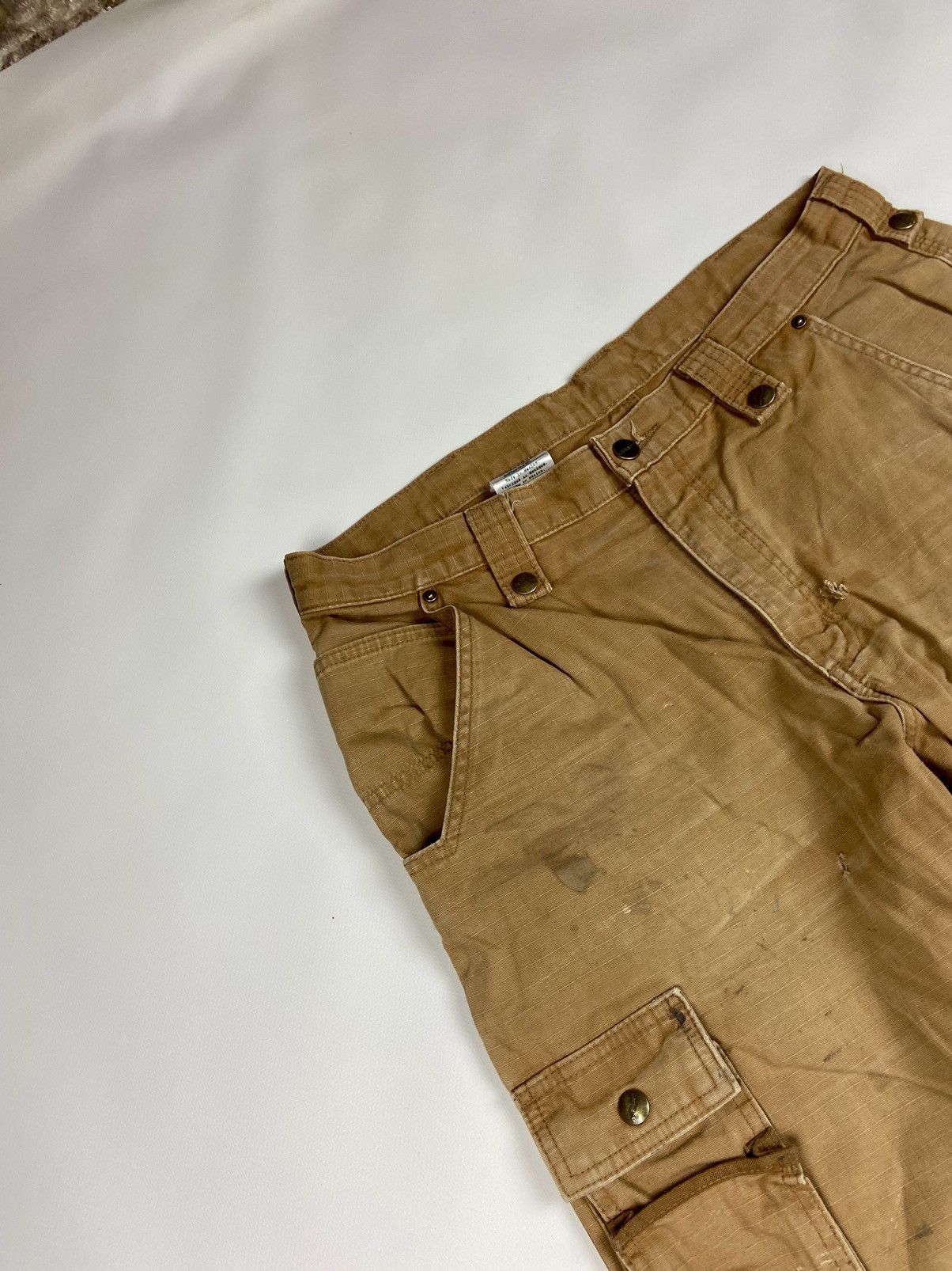 Carhartt × Carhartt Wip × Vintage Vintage Carhartt Pantalon Workwear Y2k Cargo Pants 34x34 Size US 34 / EU 50 - 7 Thumbnail