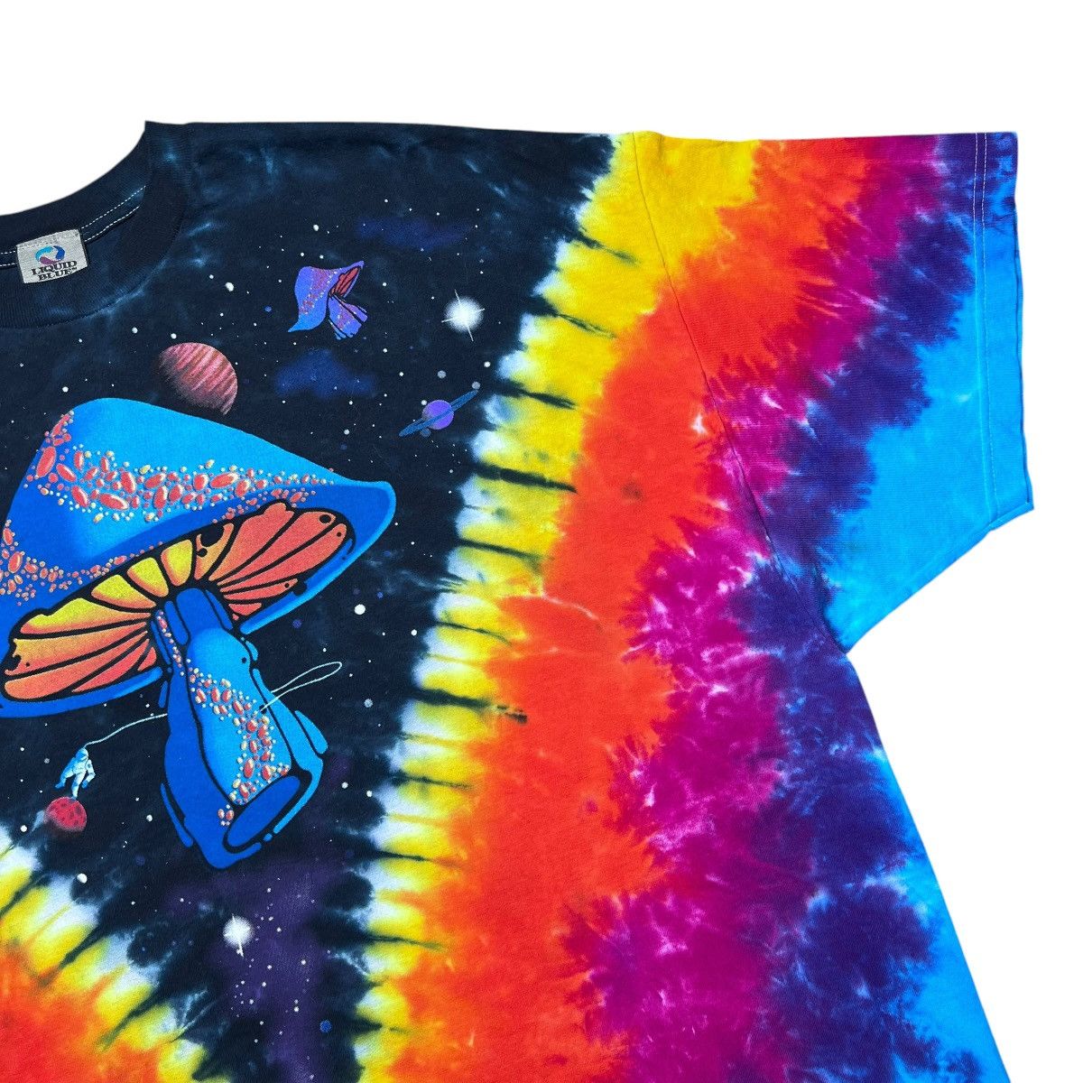 Liquid Blue Vintage 2000s Space Mushroom Psychedelic Liquid Blue T-Shirt Size US XXL / EU 58 / 5 - 5 Thumbnail