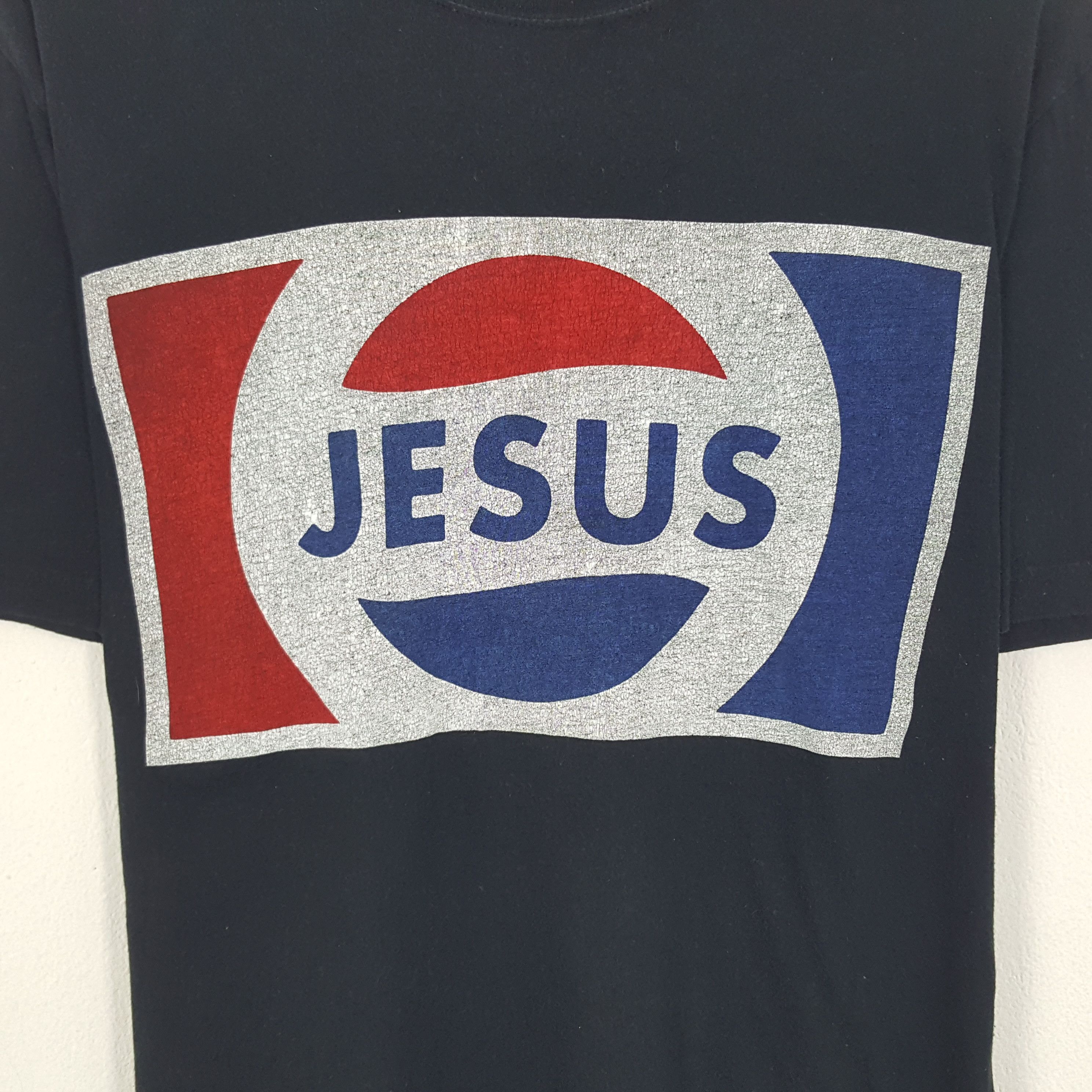 Swagger × Vintage Vintage Swagger SWG Jesus X Pepsi Style T-shirt Size US M / EU 48-50 / 2 - 2 Thumbnail