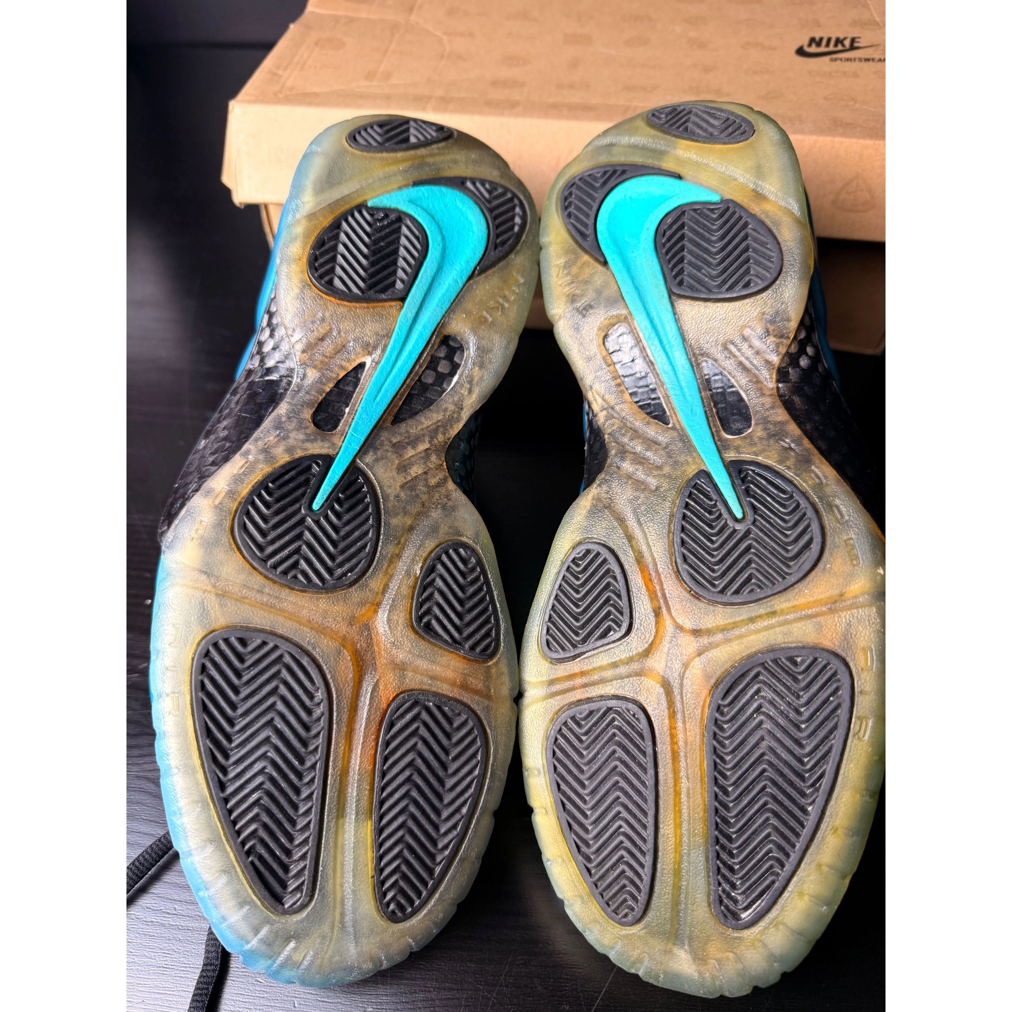 Nike Nike Air Foamposite Pro "Electric Blue" **PRE-OWNED** REP. BOX - 9M Size US 9.5 / EU 42-43 - 5 Thumbnail