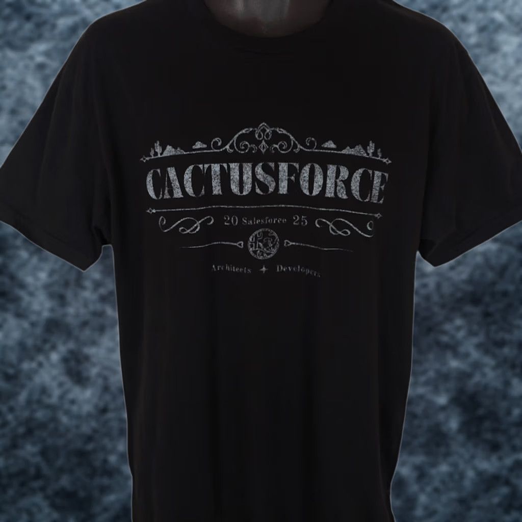Vintage Cactusforce Salesforce T Shirt Mens Large Black 2025 Community Conference Size US L / EU 52-54 / 3 - 1 Thumbnail
