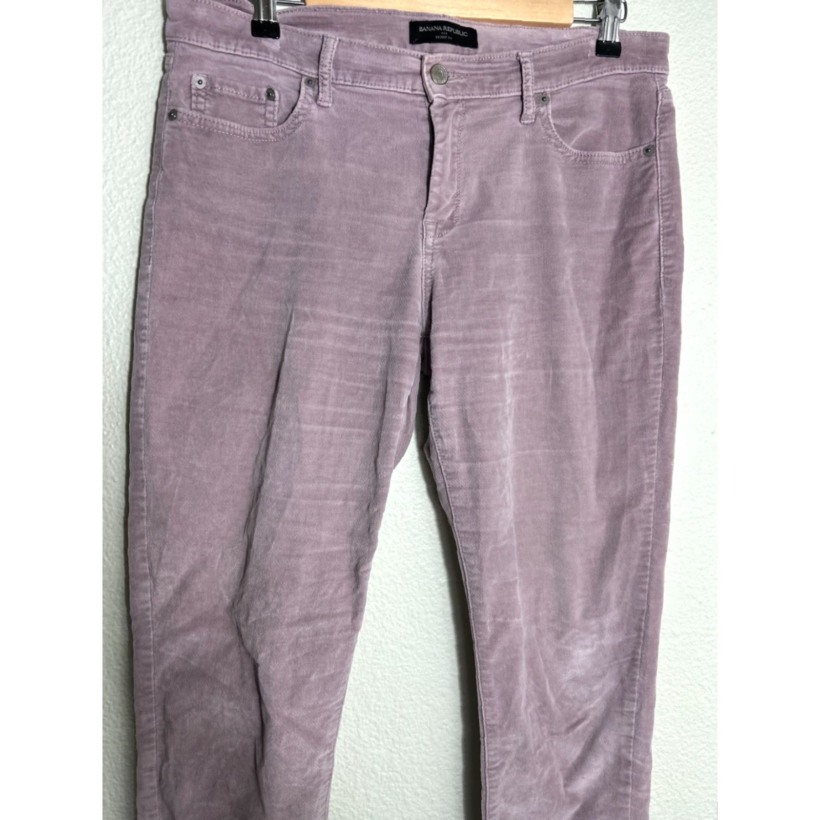 Banana Republic VINTAGE Banana Republic Womens Pants Skinny Corduroy Pink 8 Regular 34x29 Chino Mens Womens Boys Girls Size 30" / US 8 / IT 44 - 3 Thumbnail