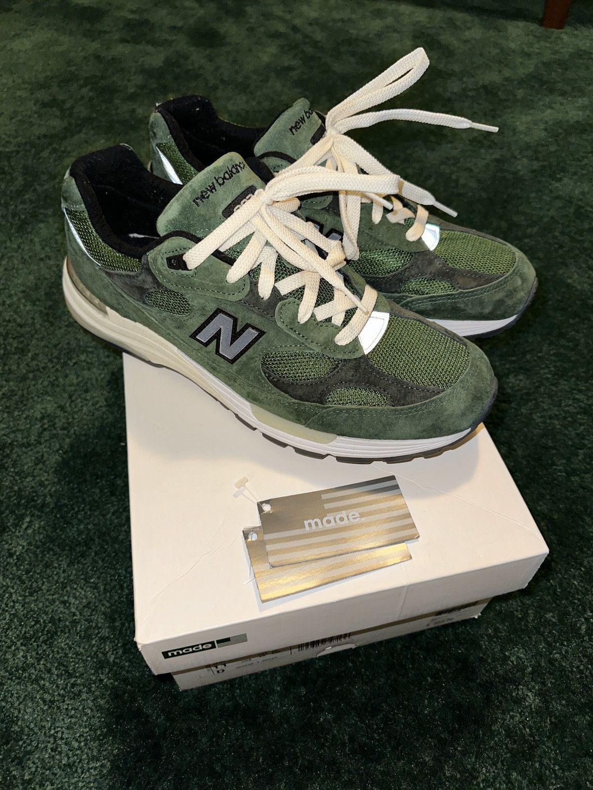 New Balance JJJJOUND NEW BALANCE 992 Green Size 11 | Grailed