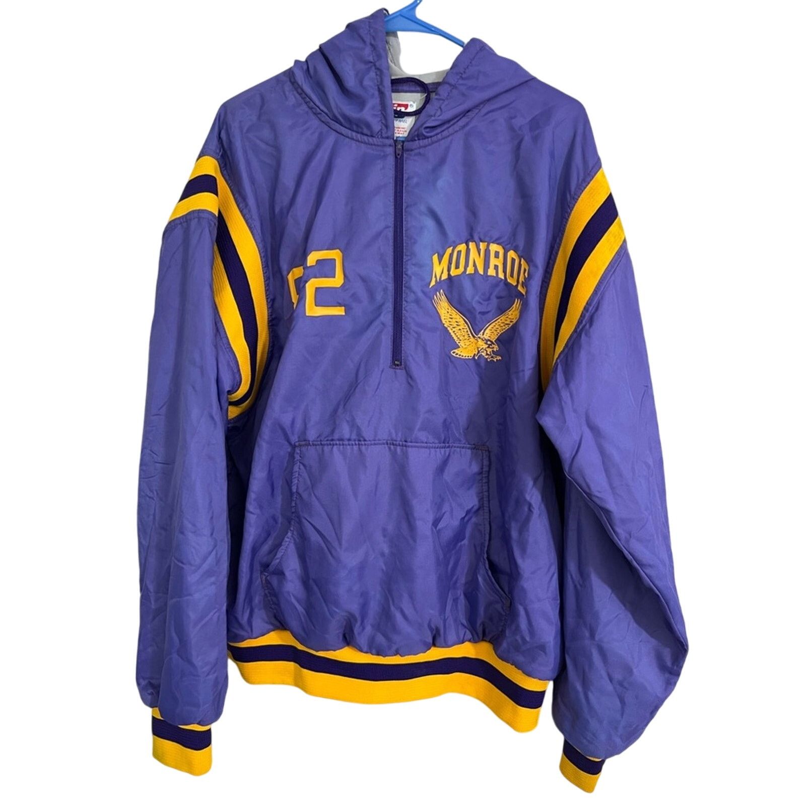 Vintage Vintage Betlin Monroe Eagles Zip Jacket 80s LAKERS PRO LINE Size US XL / EU 56 / 4 - 1 Thumbnail