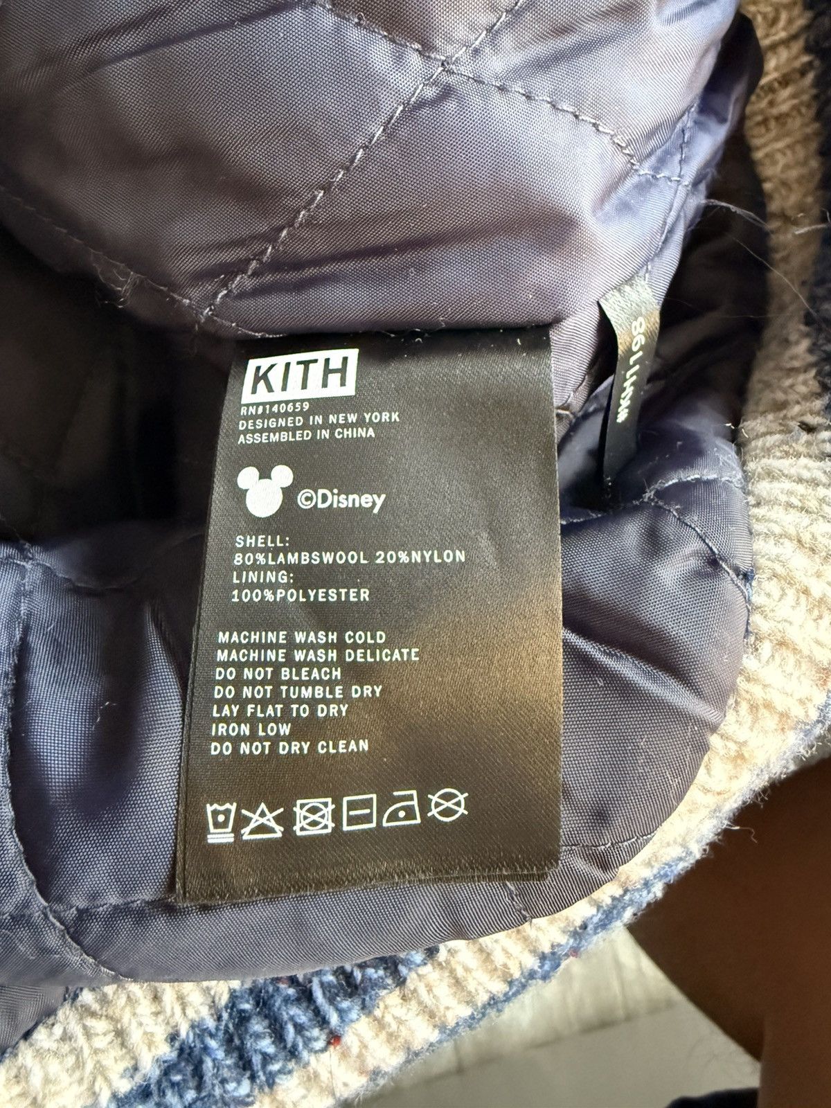 Disney × Kith Kith x Disney Lamb Wool Bomber Size US L / EU 52-54 / 3 - 4 Thumbnail