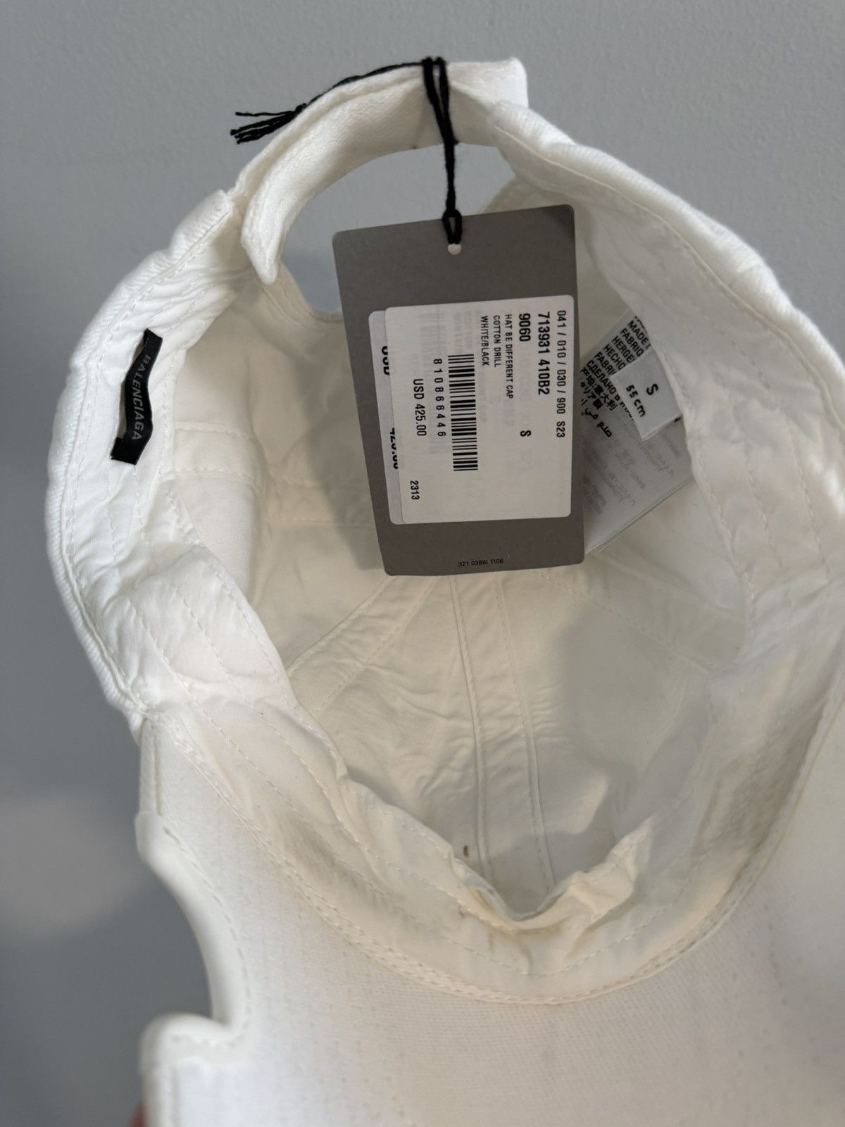 Balenciaga Balenciaga “Be Different” Hat White Size ONE SIZE - 2 Thumbnail
