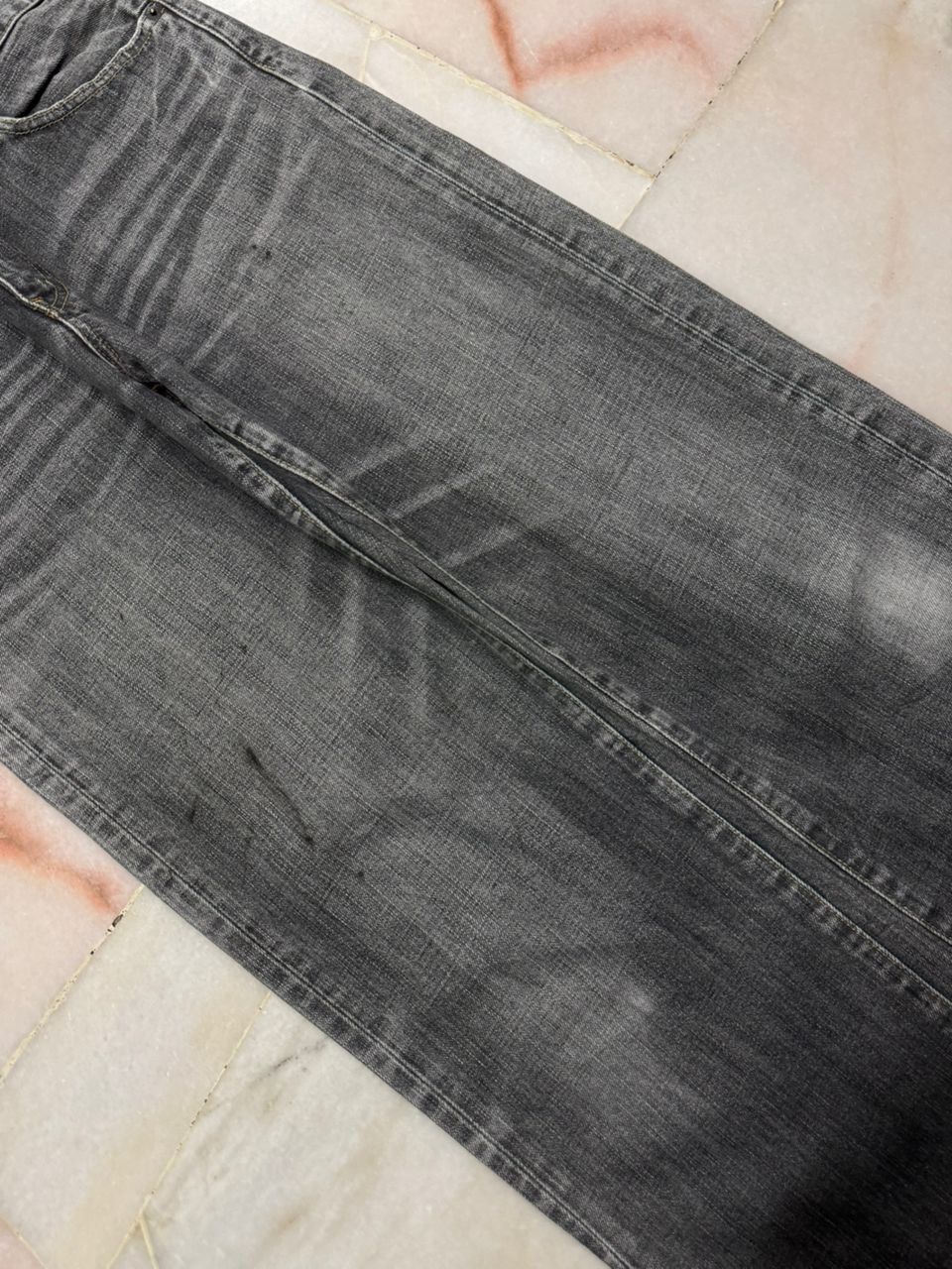 Uniqlo 💥Sick💥Vintage Uniqlo Easy Fit Straight Insane Stoned Faded Size US 30 / EU 46 - 7 Thumbnail