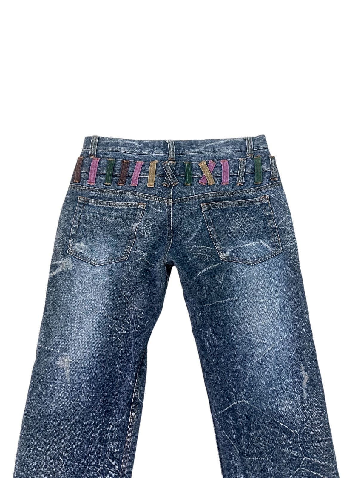 NYLAUS DOUBLE WAIST DENIM JEANS