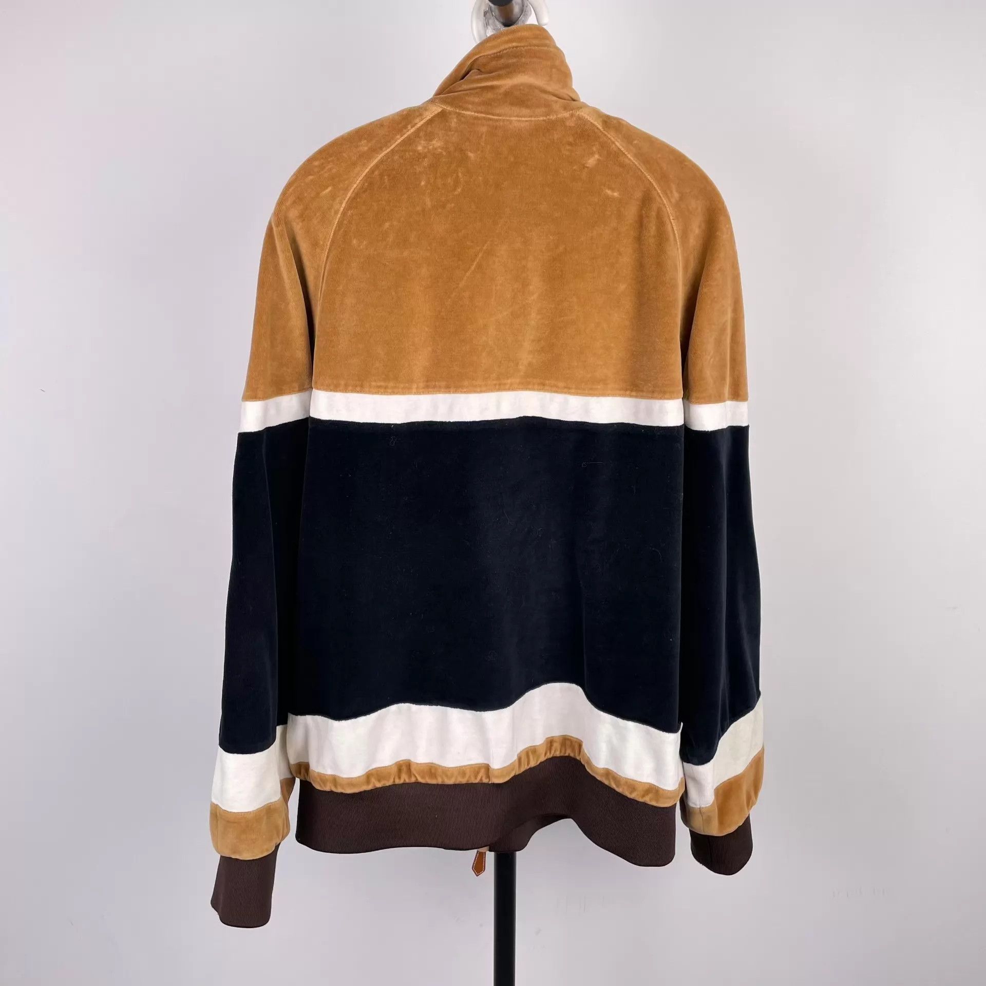 Burberry Burberry Velvet Panel Zip Jacket Size US M / EU 48-50 / 2 - 2 Thumbnail