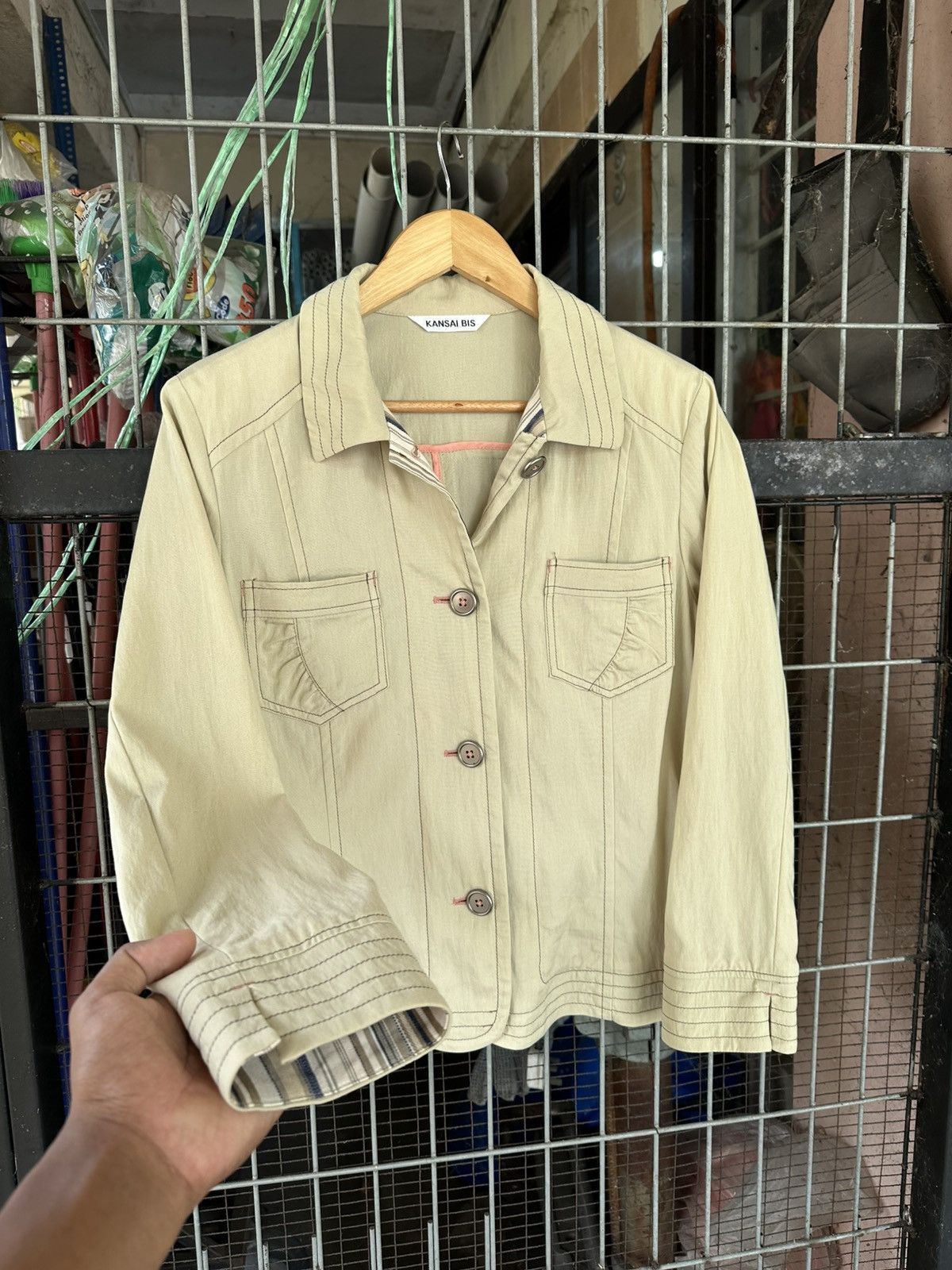 Kansai Yamamoto 👹Vintage Kansai Bis Chore Jacket (Woman) Size US S / EU 44-46 / 1 - 1 Thumbnail