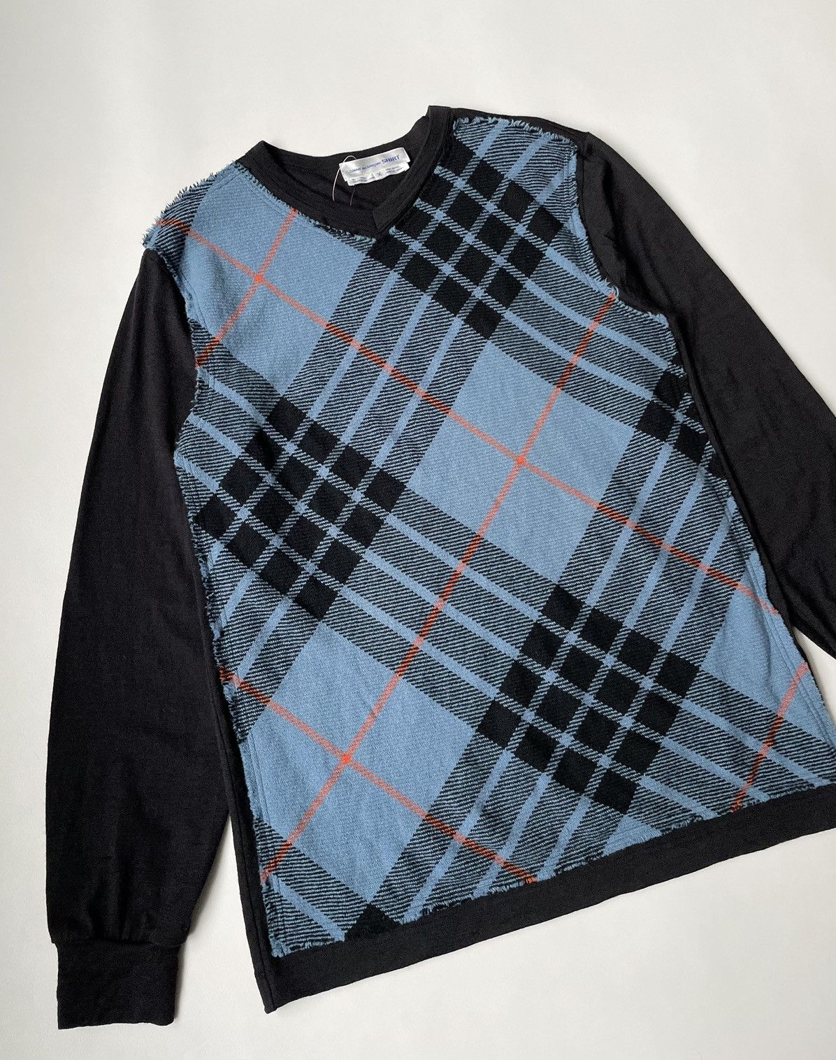 Comme des Garcons ‘Raw Edge Tartan Check’ Wool Sweater Size US L / EU 52-54 / 3 - 3 Thumbnail