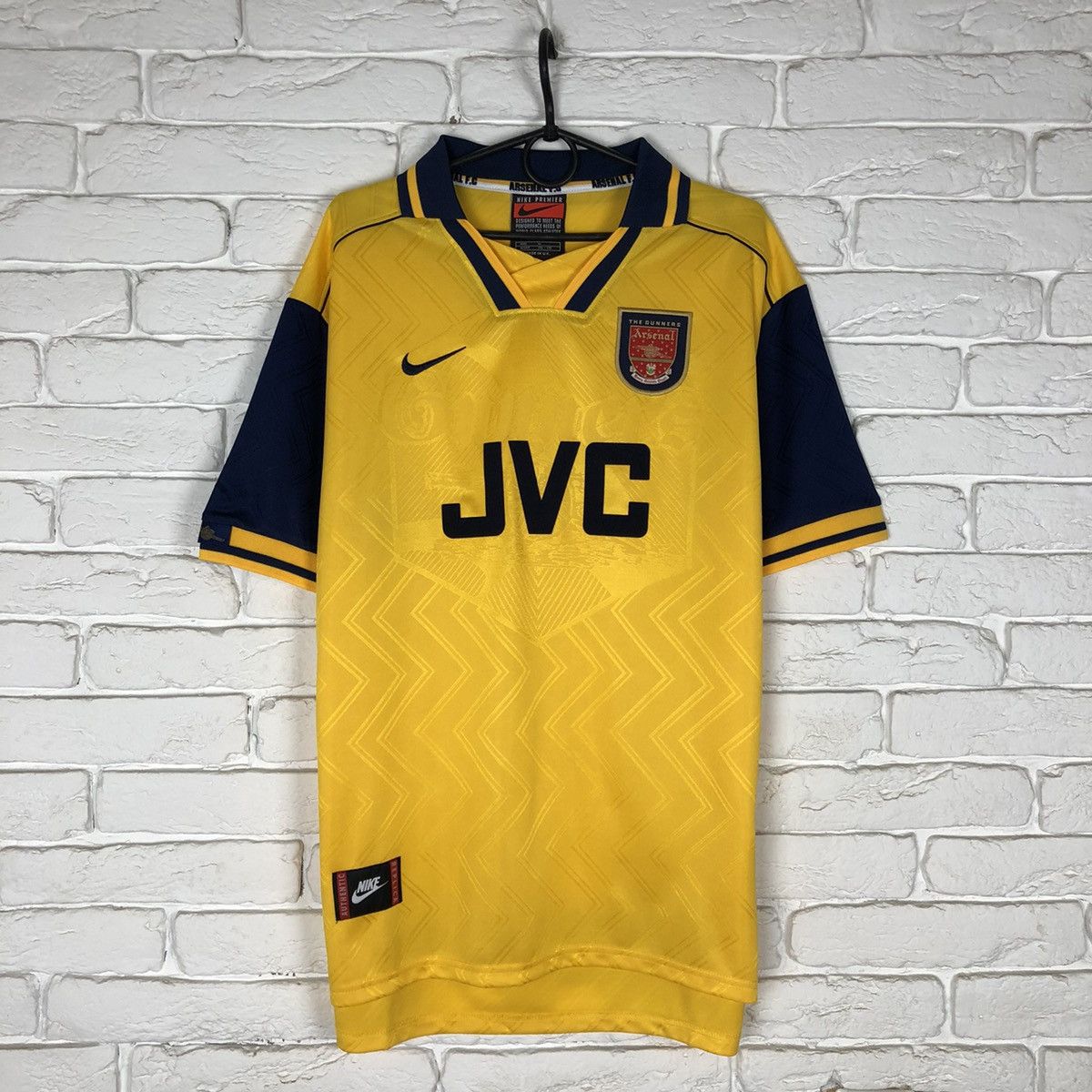 Nike Retro copy Arsenal 1997 1998 away soccer jersey Size US M / EU 48-50 / 2 - 1 Thumbnail