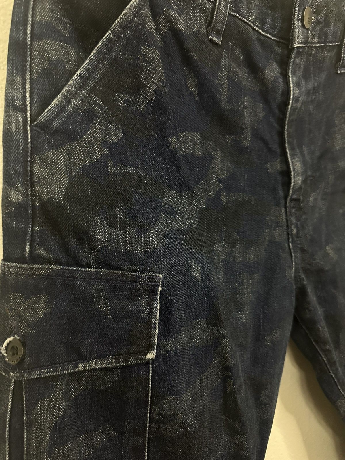 Lee Rare Vintage Lee Blue Camo Denim Size 28 Good Condition Size US 28 / EU 44 - 4 Thumbnail