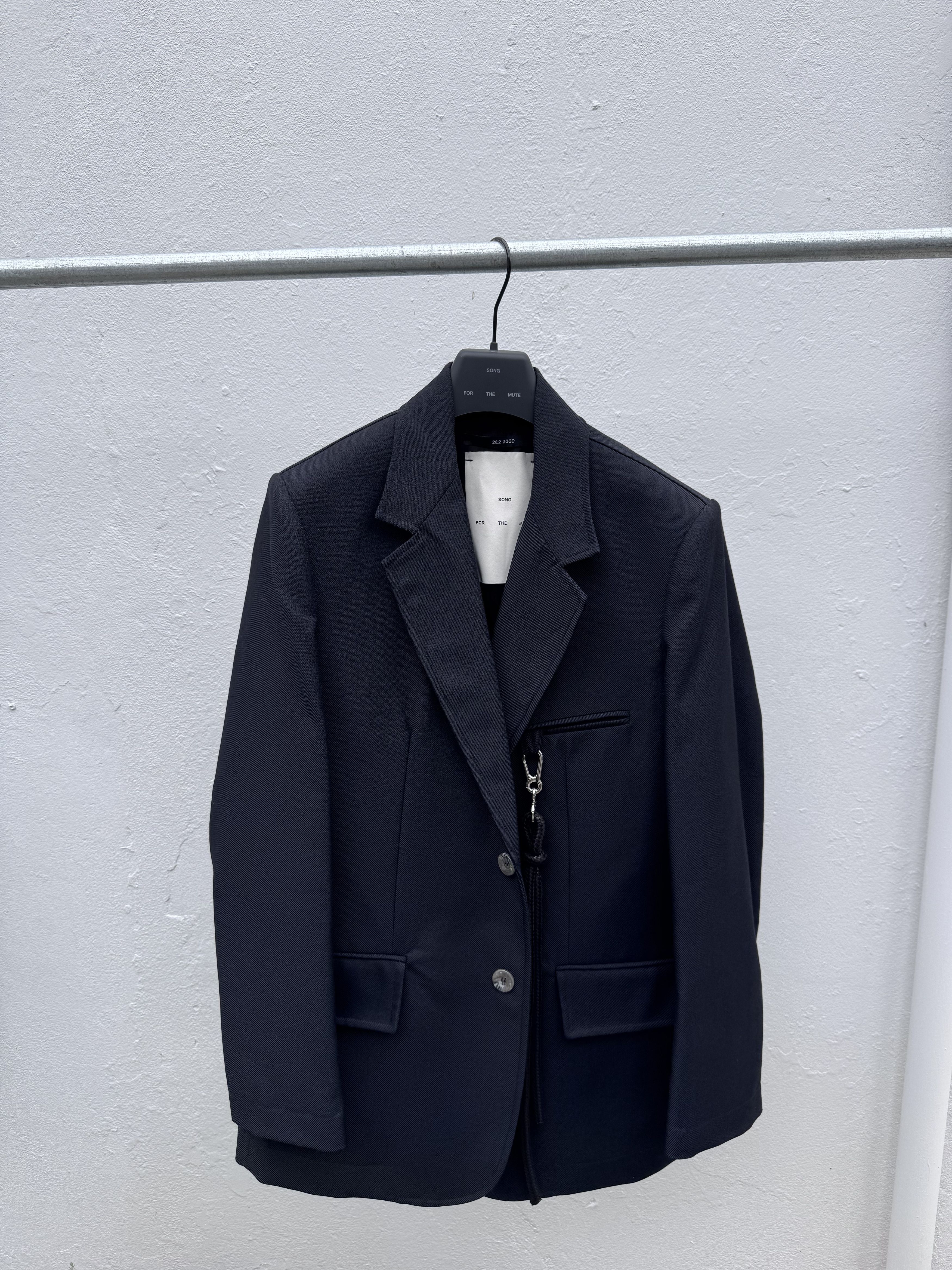 Song For The Mute Oversized Blazer - Drill Poly Wool Size US S / EU 44-46 / 1 - 6 Thumbnail