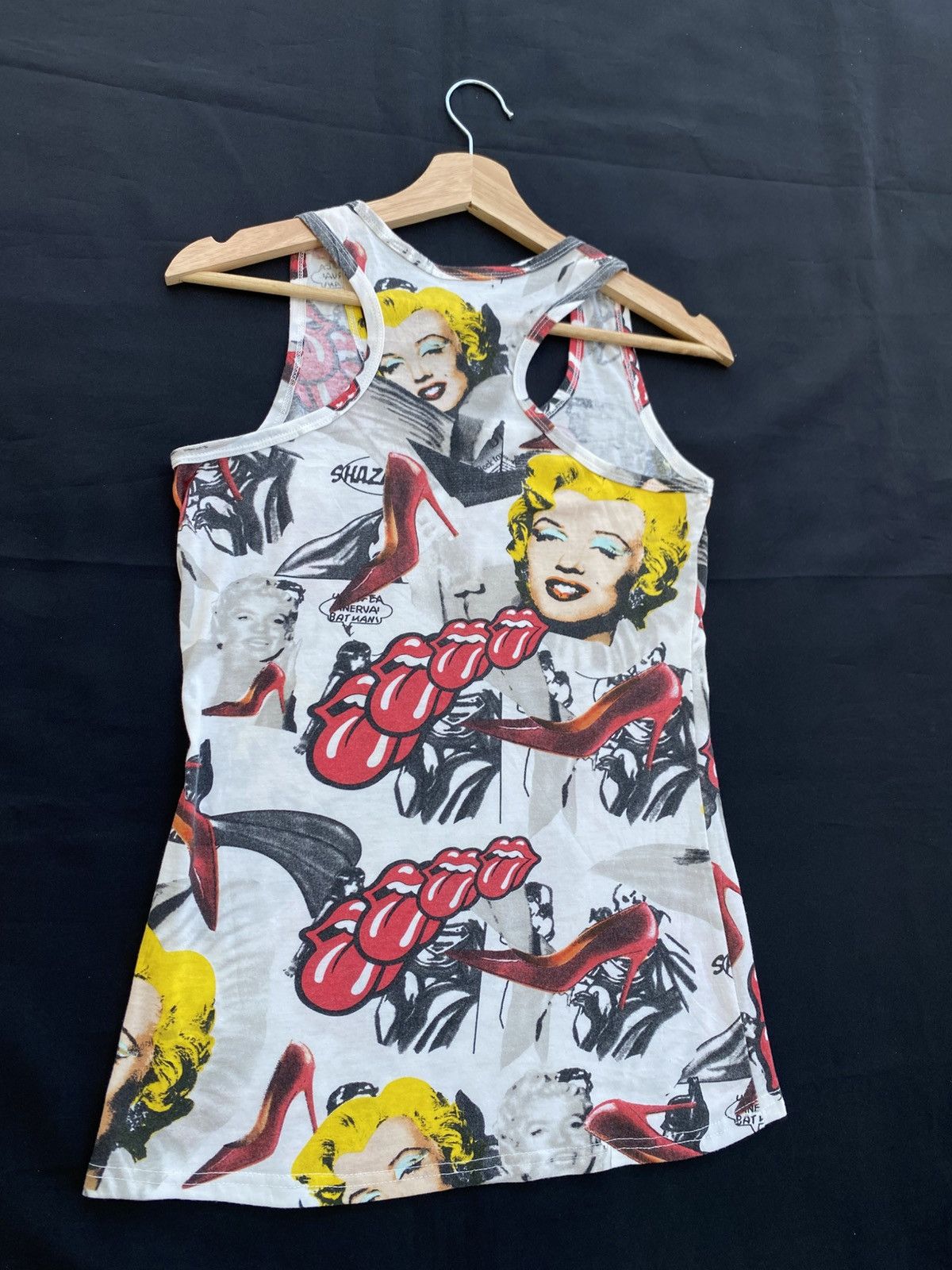The Rolling Stones Rare Marilyn Monroe x Rolling Stones Singlet/ Top Size S / US 4 / IT 40 - 11 Thumbnail