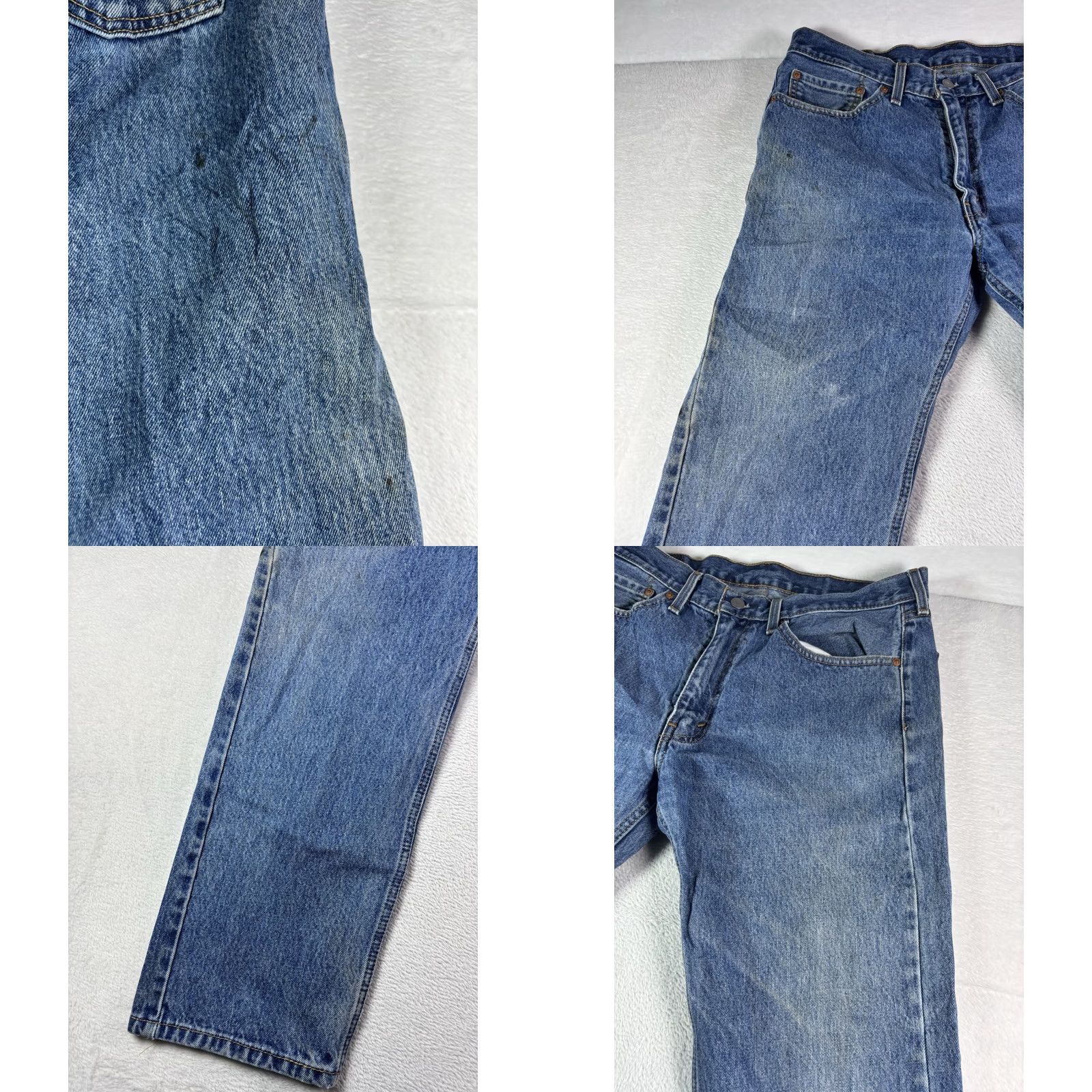 Levi's Levi's 505 Jeans Men's 36x29 Straight Leg Medium Wash Denim Workwear Cotton Jeans Regular Vintage: No Logo Button Zipper 5-Pocket 90s USA Cowboy Size US 36 / EU 52 - 10 Thumbnail
