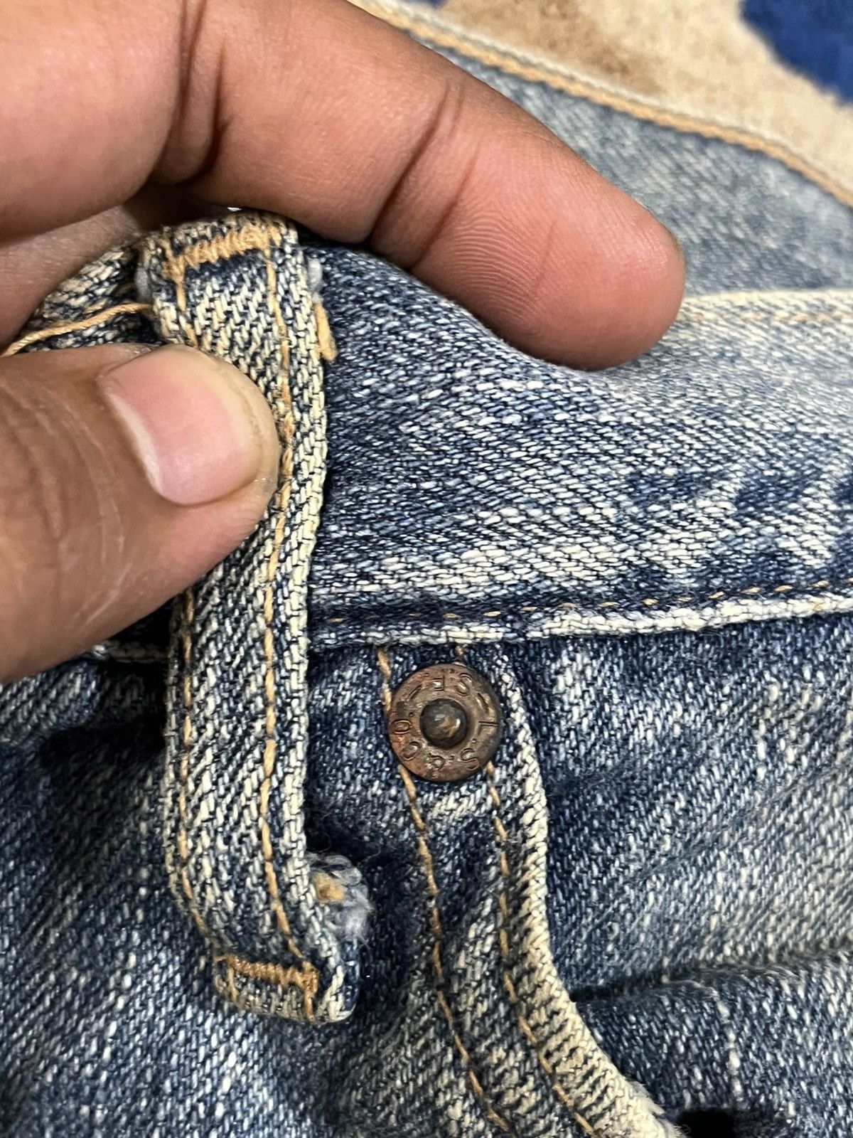 LVC × Levi's × Levi's Vintage Clothing Vintage Levi’s 553 Mudwash Rusty Denim Size US 34 / EU 50 - 8 Thumbnail