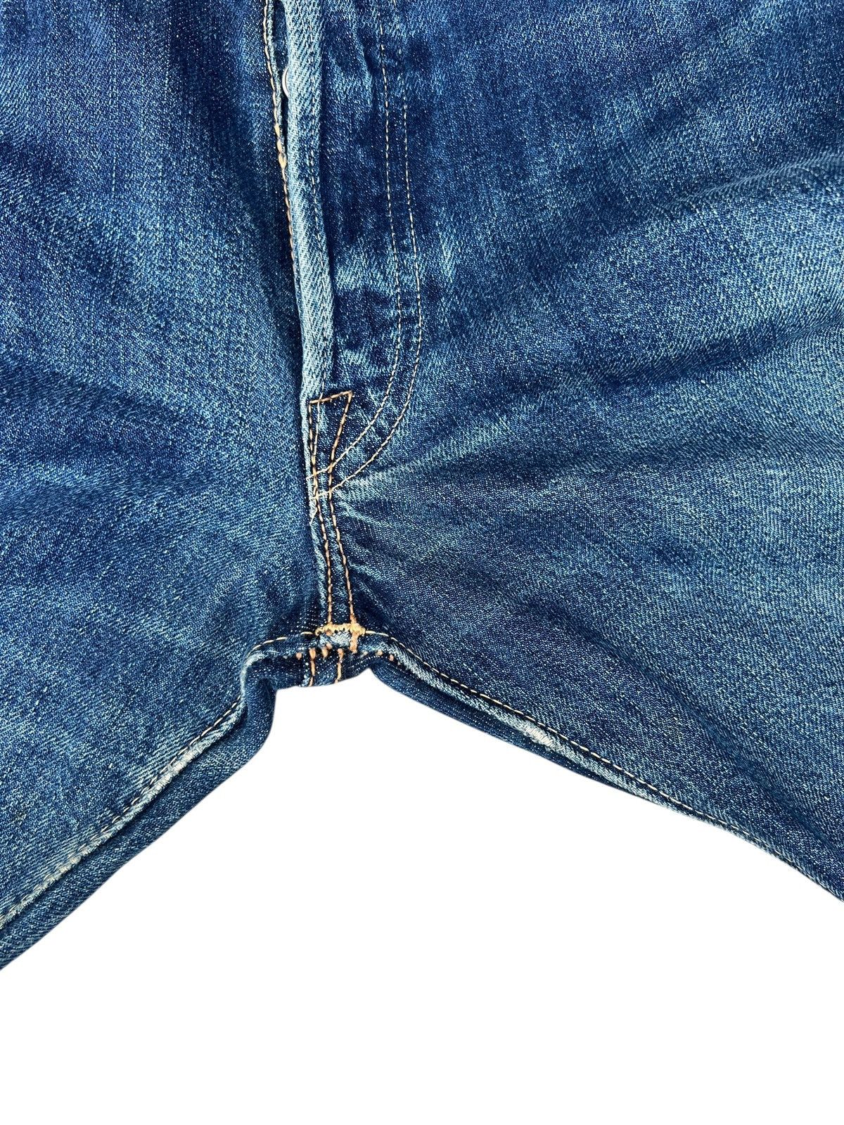 The Real McCoy's Vintage Joey McCoy Hidden Rivets Faded Denim Selvedge Jeans Size US 29 - 15 Thumbnail