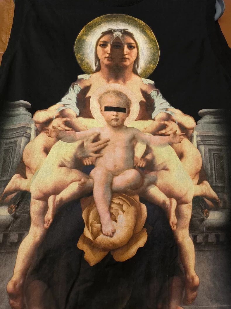 Givenchy Givenchy Black Madonna Print Sleeveless T-Shirt, Vest, Mai Size US S / EU 44-46 / 1 - 4 Thumbnail