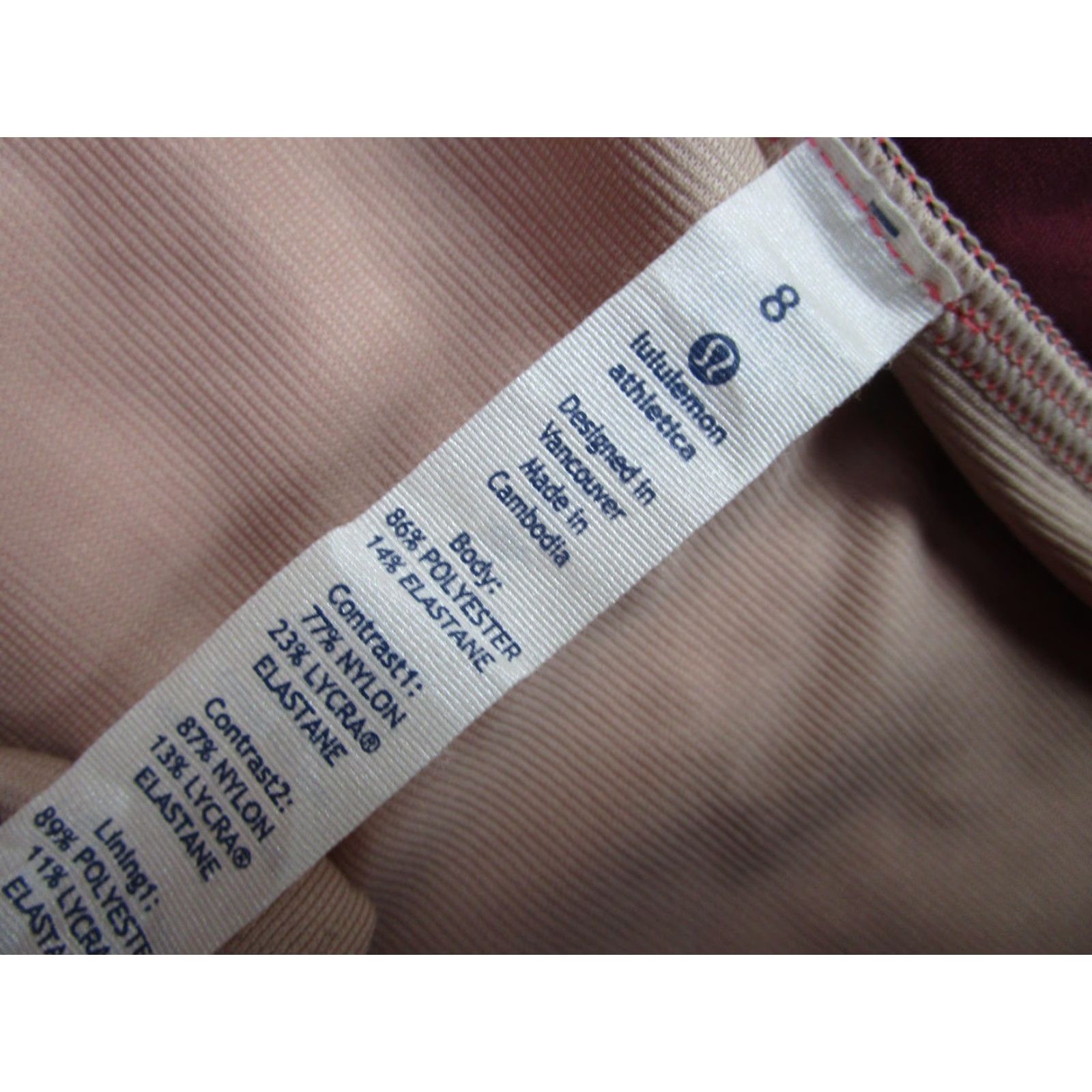 Lululemon Lululemon Shorts Womens 8 Pink Colorblock Running Lined Zip Pocket Athletic Size 30" / US 8 / IT 44 - 7 Thumbnail