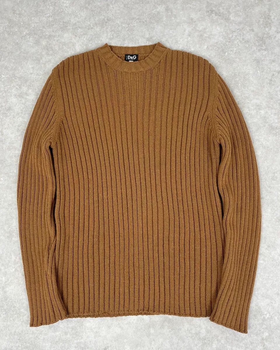 Dolce & Gabbana 2000s Dolce & Gabbana Brown Wool Sweater Size US M / EU 48-50 / 2 - 1 Thumbnail