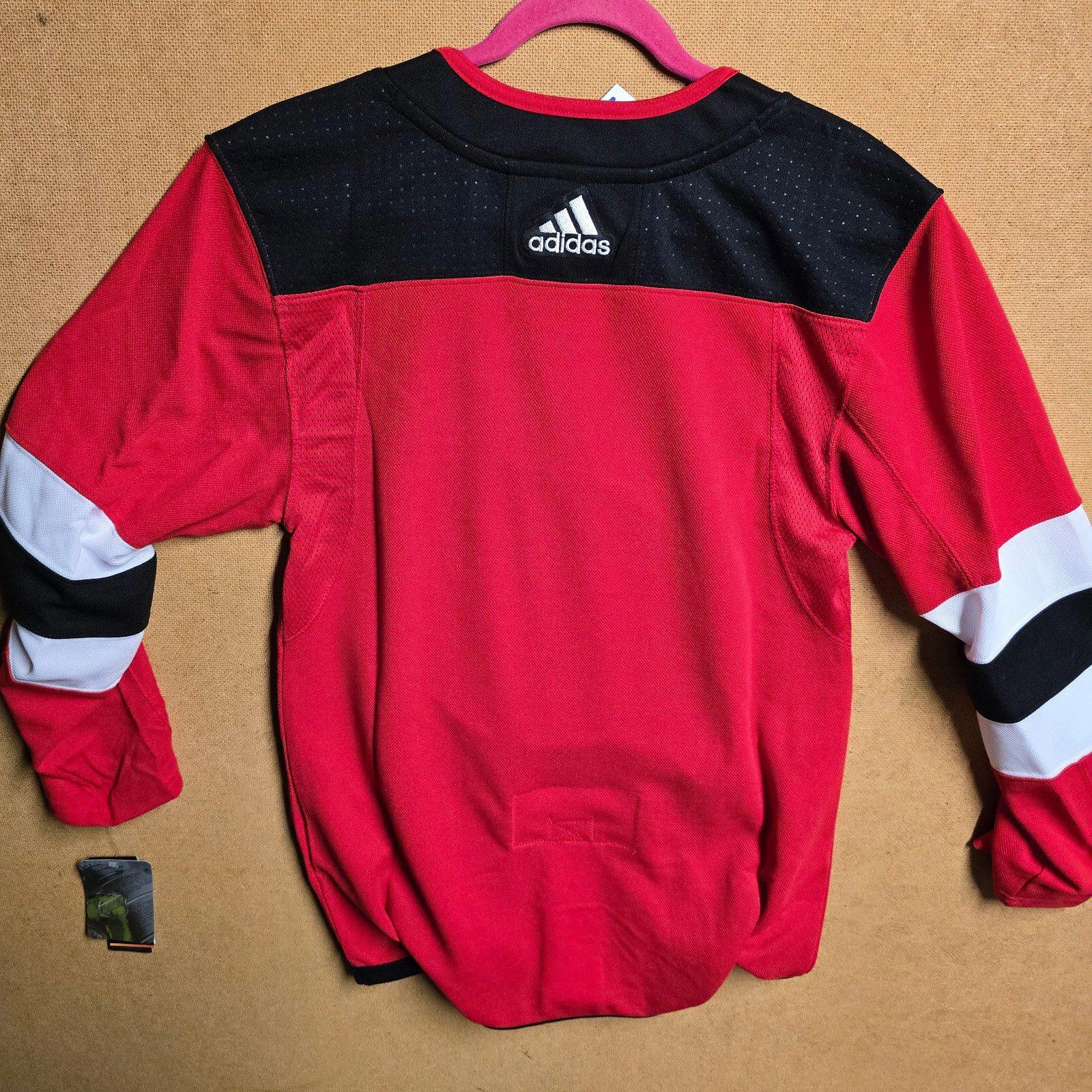 Adidas New Jersey Devils Adidas Red NJD Authentic NJ Jersey Sz 42 Size US XS / EU 42 / 0 - 9 Thumbnail