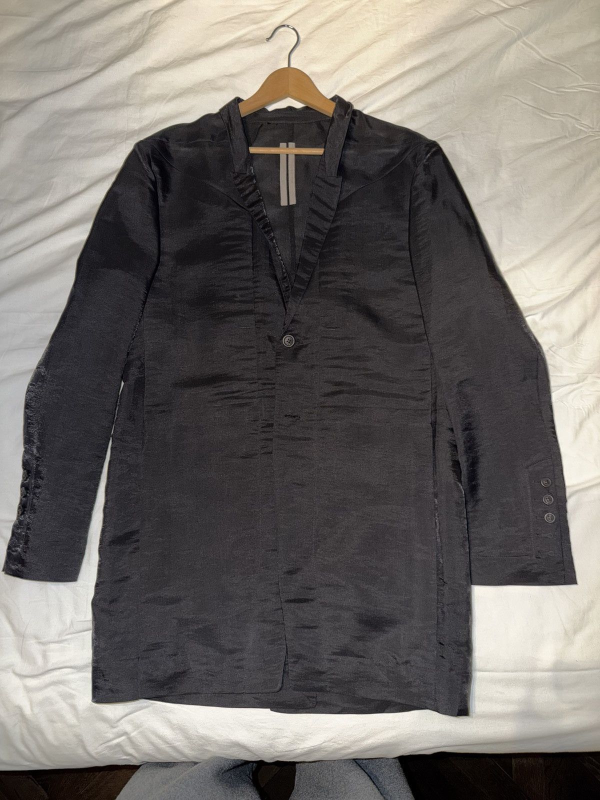 Rick Owens RARE RICK OWENS SILK COAT Size US M / EU 48-50 / 2 - 1 Thumbnail