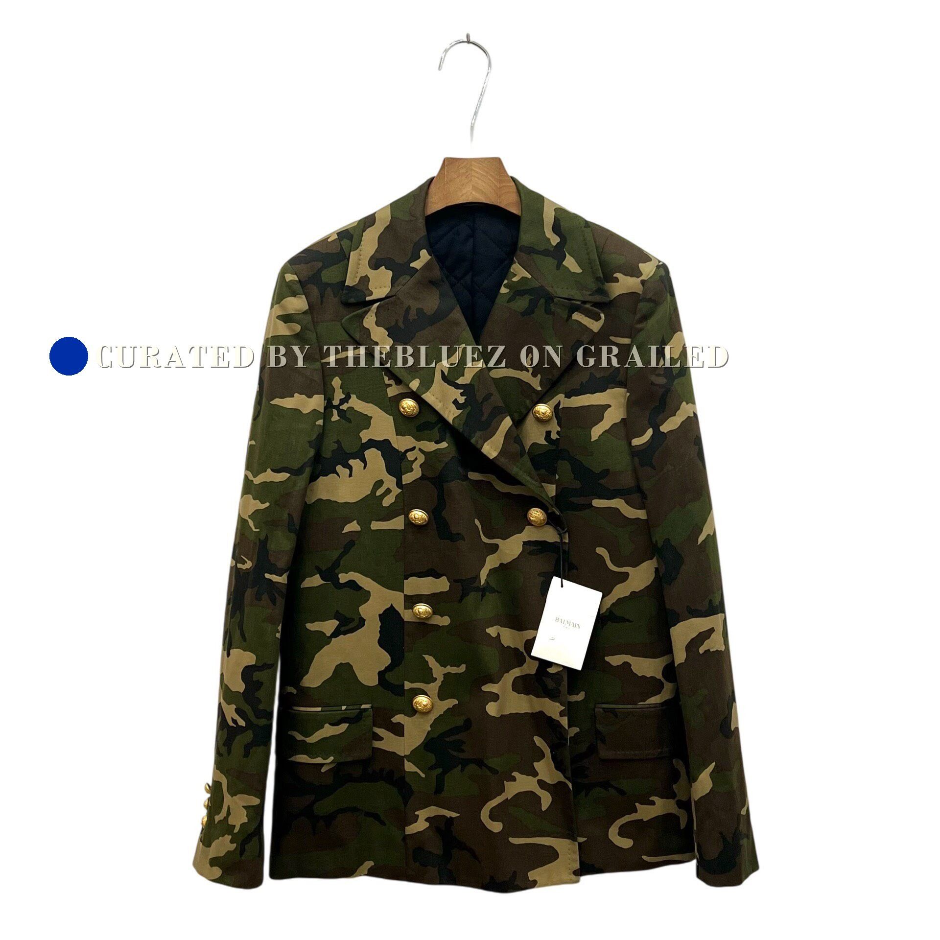 Balmain Balmain Runway Camouflage Double-Breasted Puffer Size US M / EU 48-50 / 2 - 1 Thumbnail