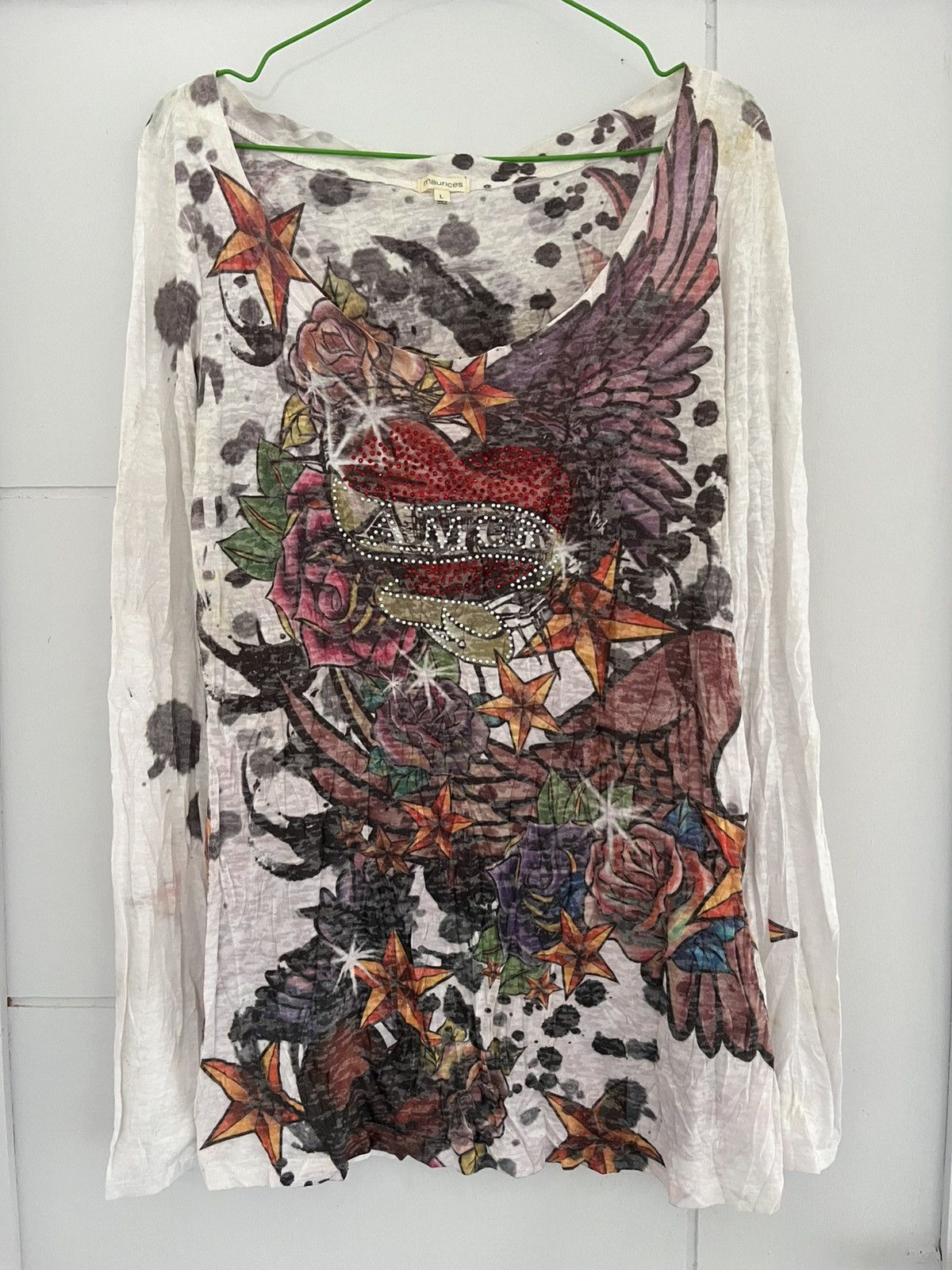 Vintage Vintage Maurices AOP Long Sleeve Shirt Size US M / EU 48-50 / 2 - 1 Thumbnail