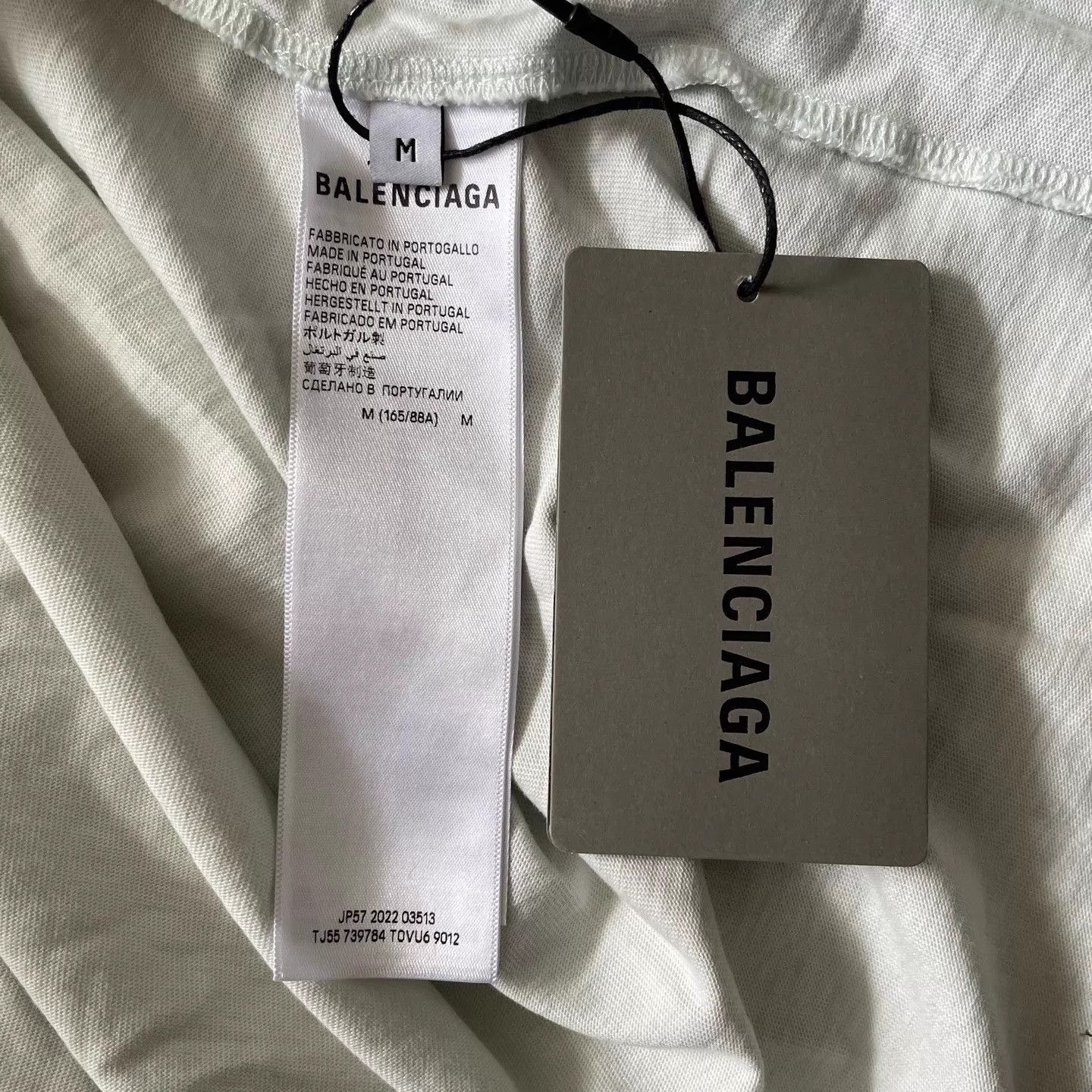 Balenciaga Balenciaga 23ss Off-White Distressed Bitcoin Tee M Size M / US 6-8 / IT 42-44 - 4 Thumbnail