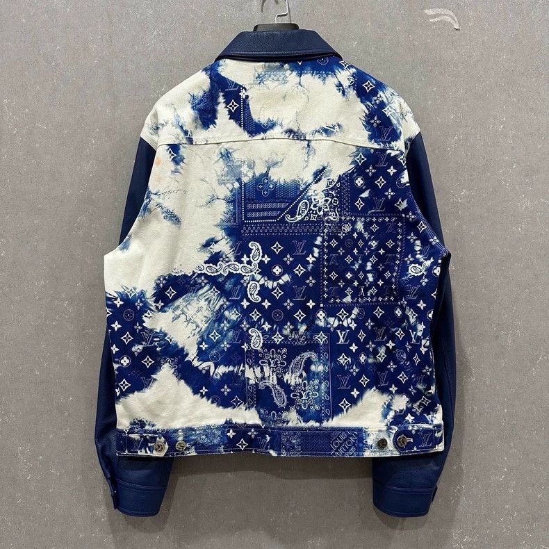 Louis Vuitton Louis Vuitton Patchwork Cashew Flower Logo Baseball Jacket Size US L / EU 52-54 / 3 - 2 Thumbnail