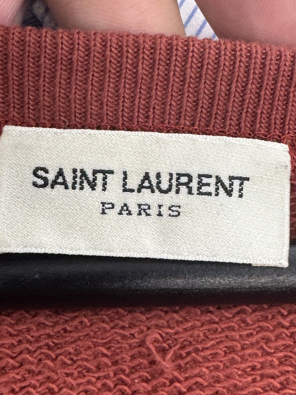 Saint Laurent Paris SAINT LAURENT 24 Graphic Sweater Red Size US M / EU 48-50 / 2 - 2 Thumbnail