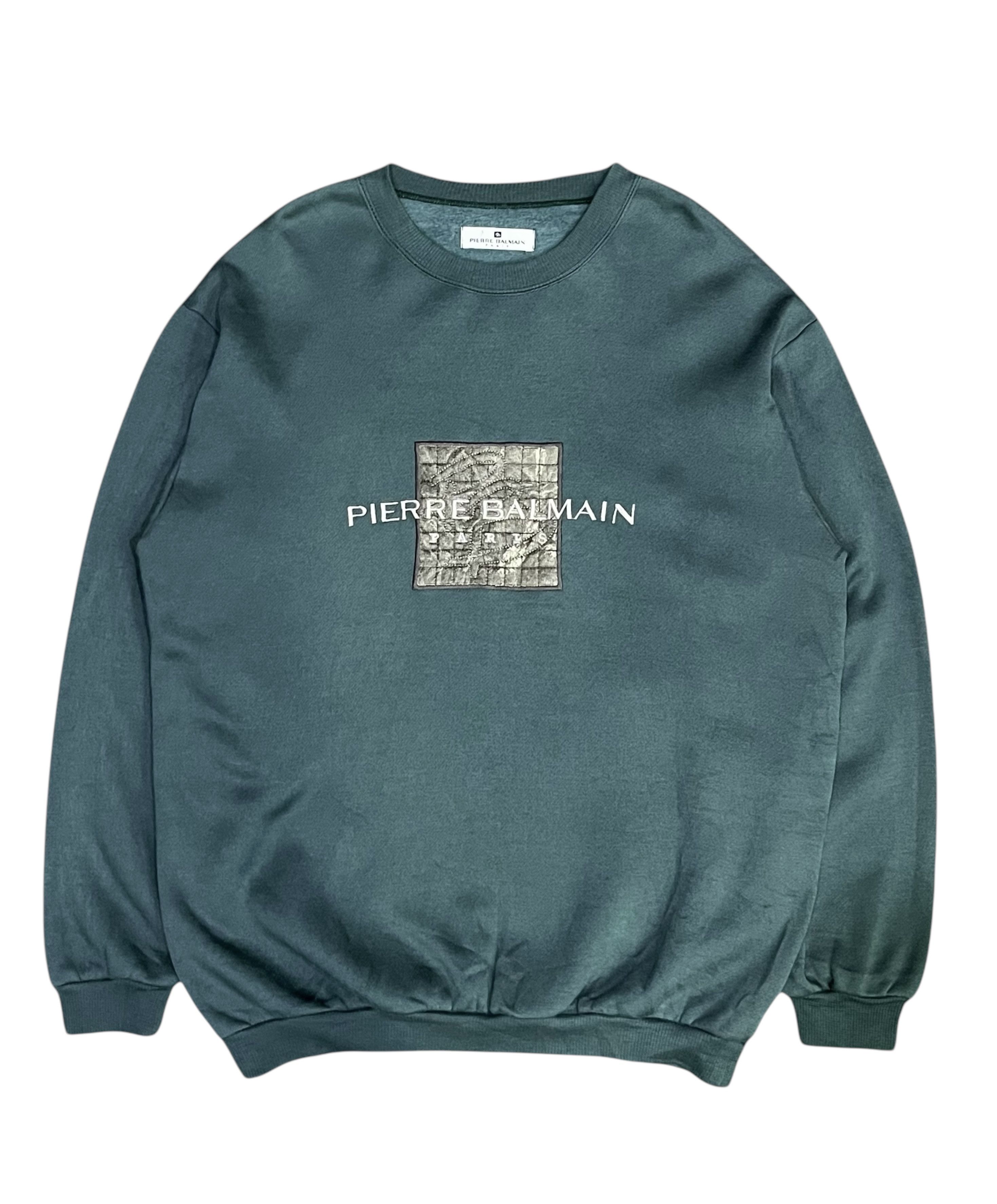 Pierre Balmain × Vintage 🔥FYE🔥 Vintage PIERRE BALMAIN Embroidery Spellout Sweater Size US L / EU 52-54 / 3 - 1 Thumbnail