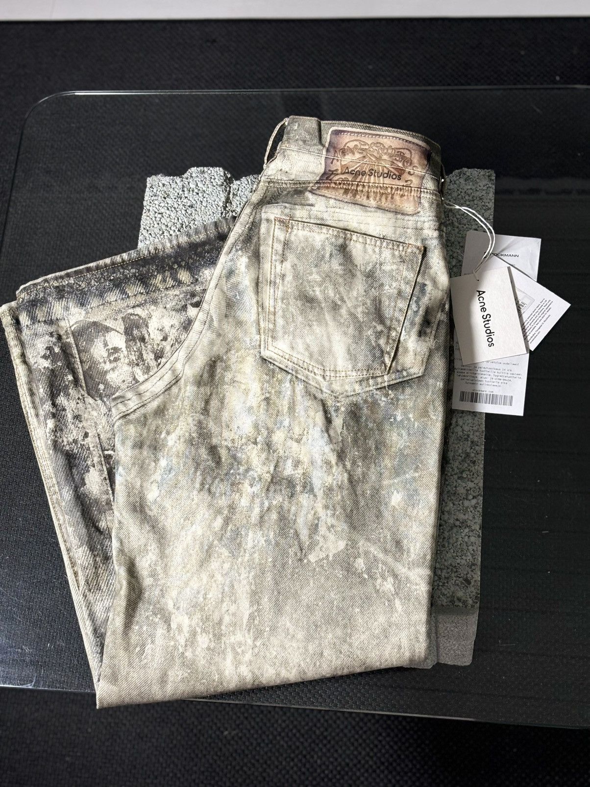 Acne Studios Acne Studios Printed Wide-Leg Jeans Size US 32 / EU 48 - 4 Thumbnail