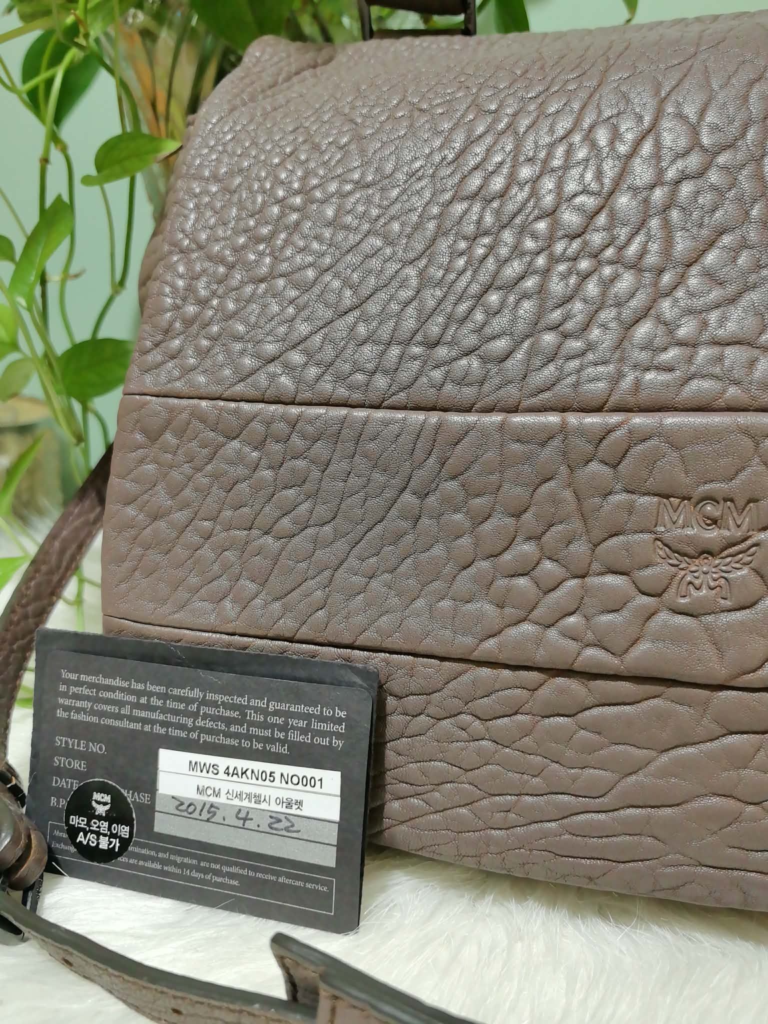 MCM MCM 2way leather flapbag taupe leather Size ONE SIZE - 6 Thumbnail