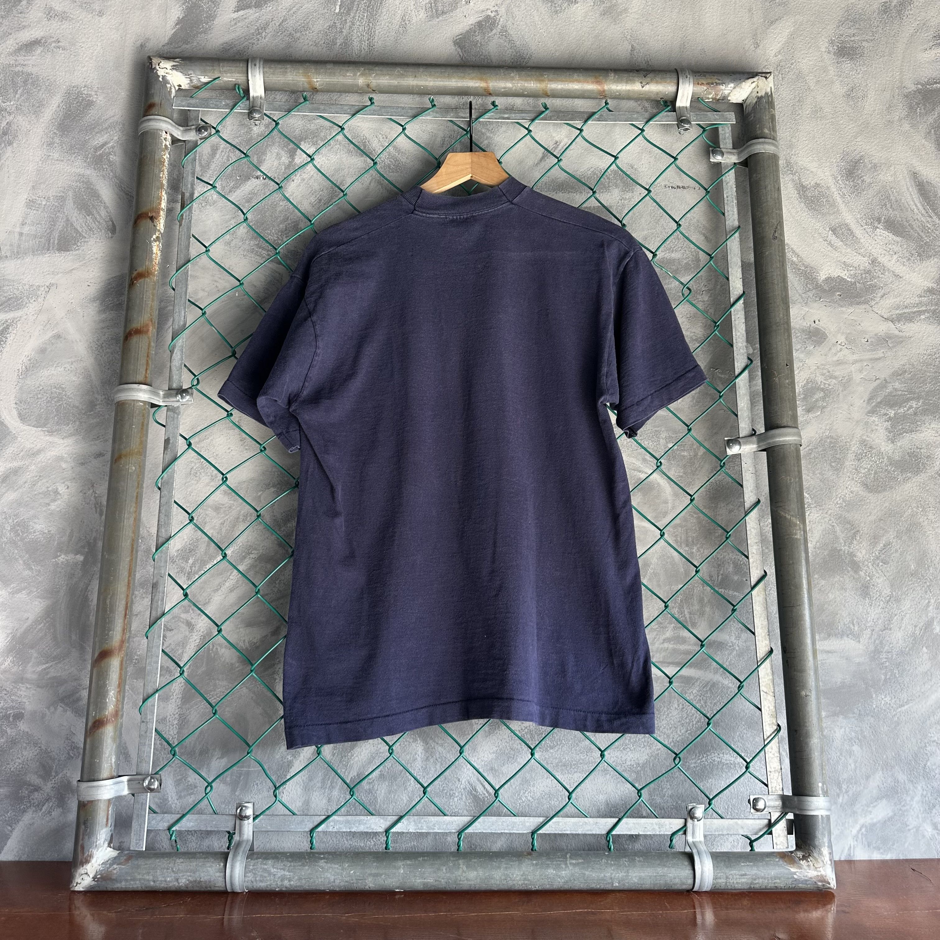 Nike Vintage Nike T Shirt Blue Big Swoosh Single Stitch Bootleg Size US L / EU 52-54 / 3 - 5 Thumbnail