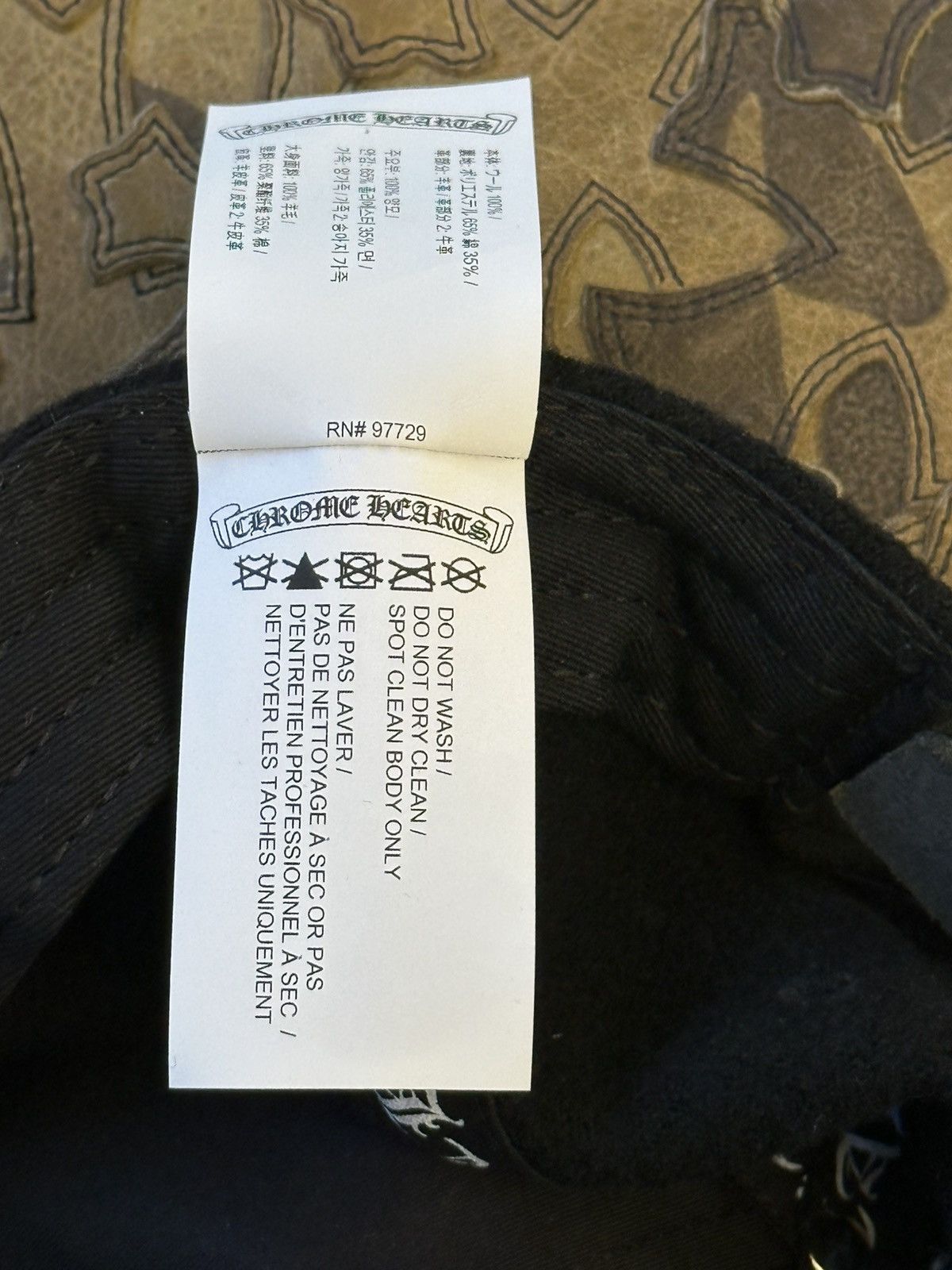 Chrome Hearts CHROME HEARTS WOOL BASEBALL HAT OS Size ONE SIZE - 6 Thumbnail