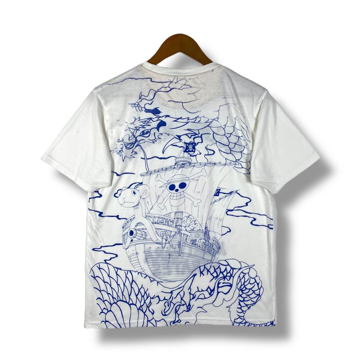 Anime × Japanese Brand ONE PIECE Going Merry Mugiwara Pirates Embroidery Anime Tee Size US M / EU 48-50 / 2 - 1 Thumbnail
