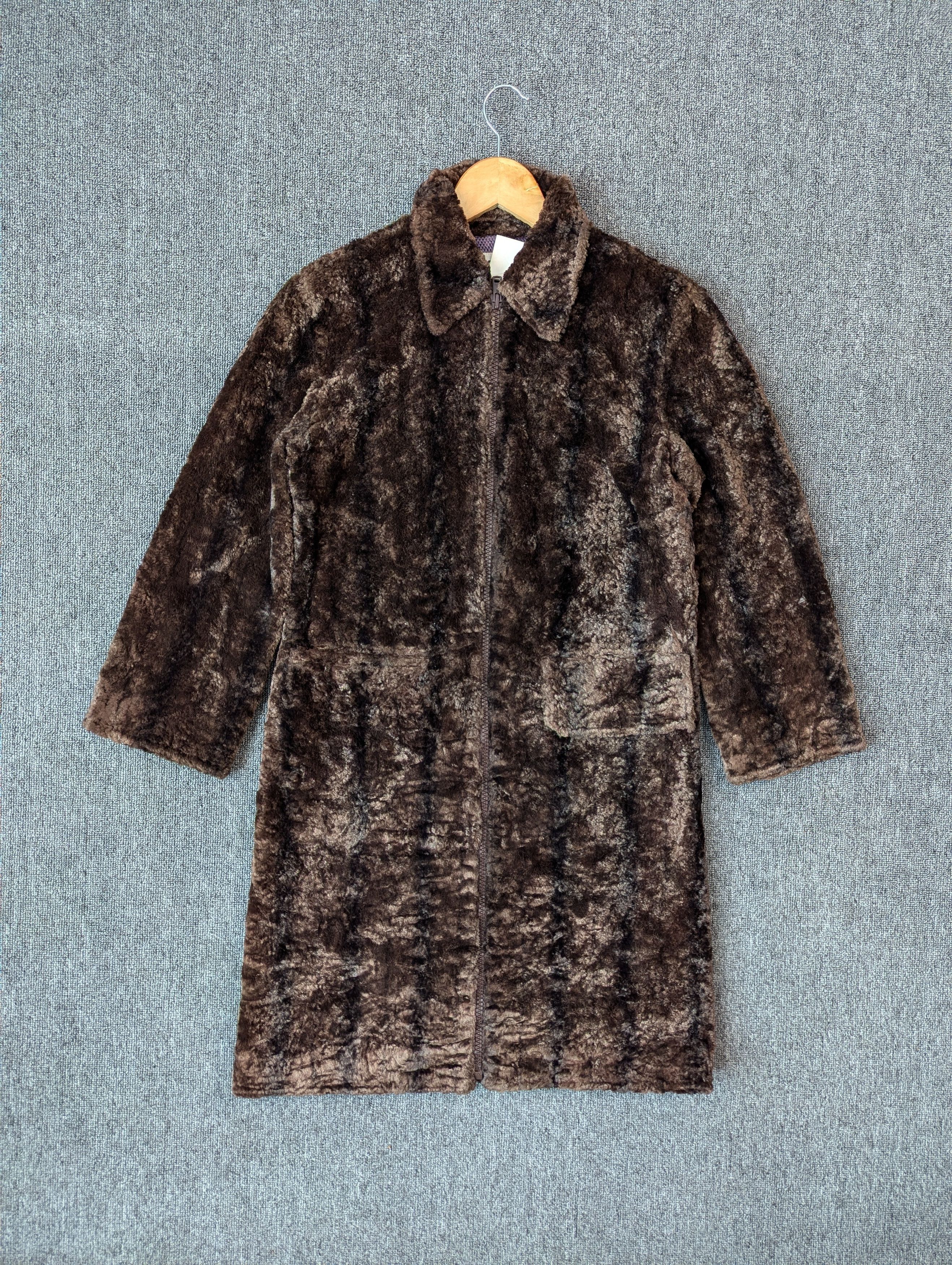 Japanese Brand × Vintage K.A.T Faux Fur Rayon Long Coat Zipper Jacket Size M Size M / US 6-8 / IT 42-44 - 2 Thumbnail