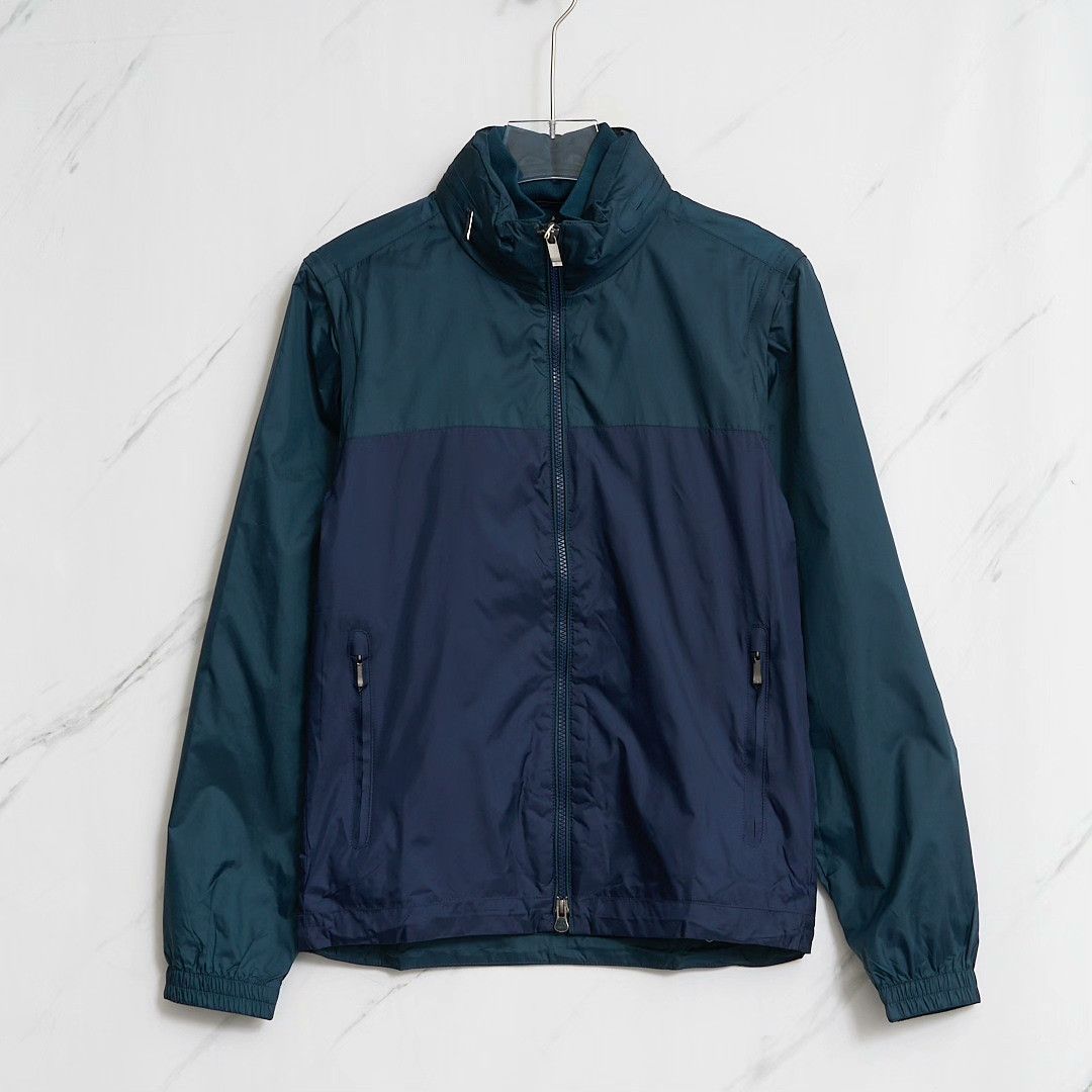 Ermenegildo Zegna ZEGNA Men's Color Block Windproof Jacket Size US XS / EU 42 / 0 - 1 Thumbnail