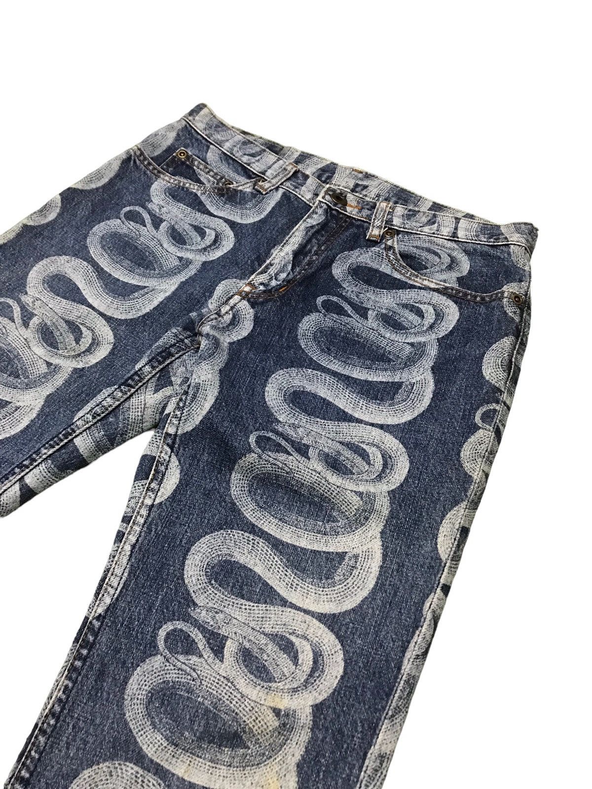 Hysteric Glamour BEST OFFER🔥🔥 Hysteric Glamour XXX Line Snake Print Jeans Size US 29 - 3 Thumbnail