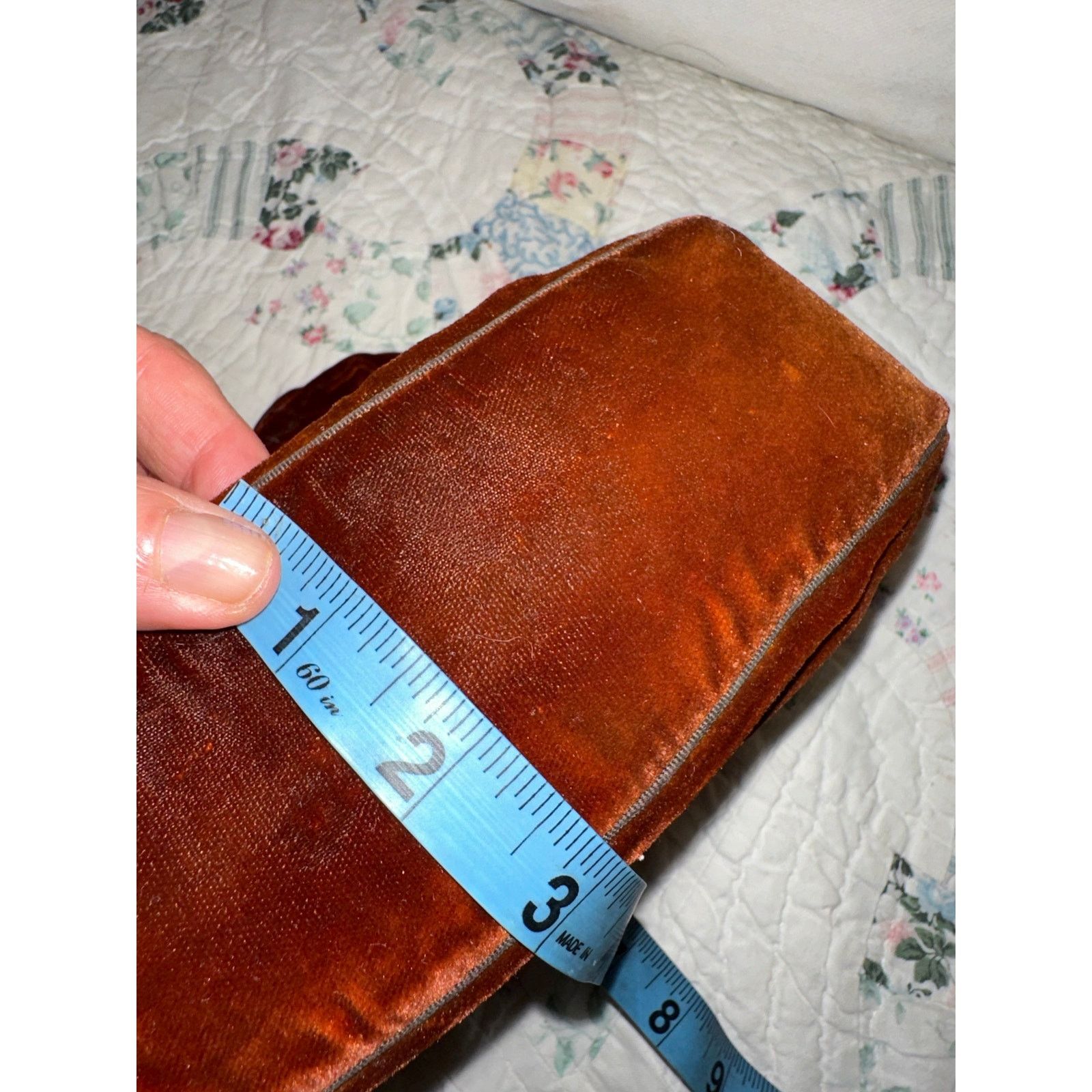 Vintage VINTAGE JOLLES ORIGINAL BURGUNDY VELVET JEWELED FRAME BAG Size ONE SIZE - 6 Thumbnail
