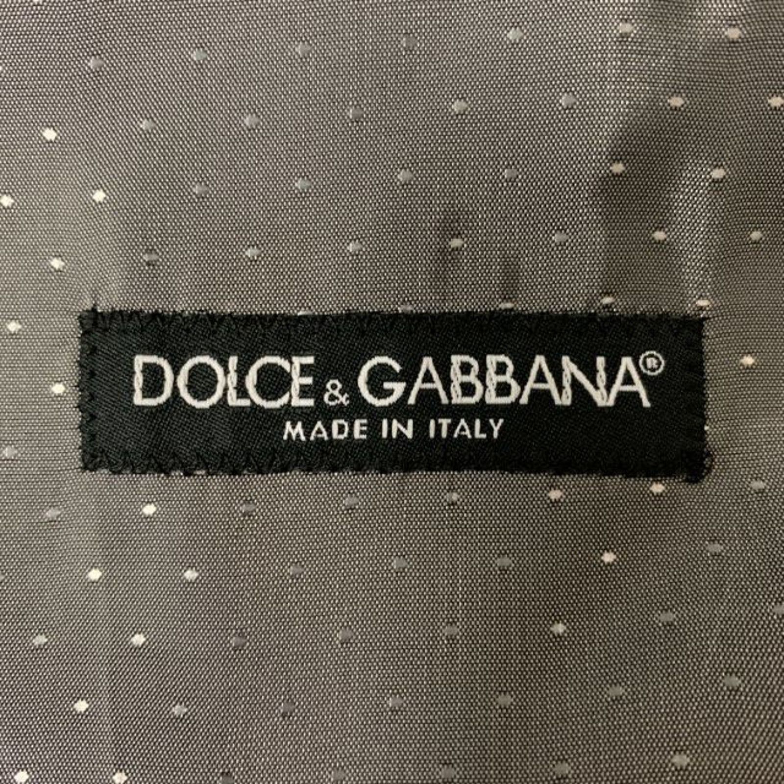 Dolce & Gabbana Size 40 Grey Solid Wool & Silk Buttoned Vest Size 40R - 4 Thumbnail
