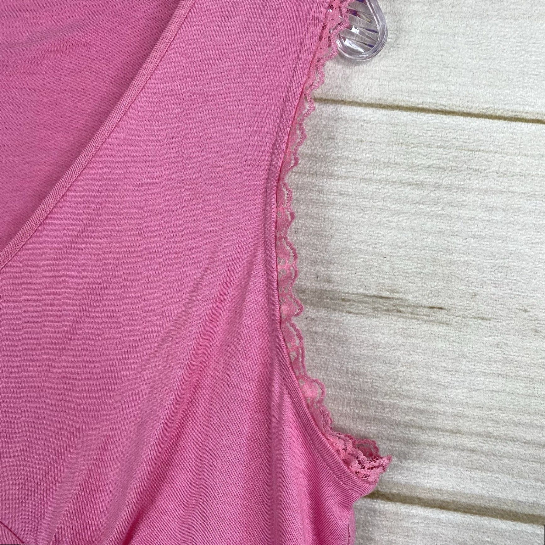 Vintage Vtg Allison Taylor Top Womens XL Pink Silk Blend V-Neck Tank Camisole Retro Size XL / US 12-14 / IT 48-50 - 5 Thumbnail